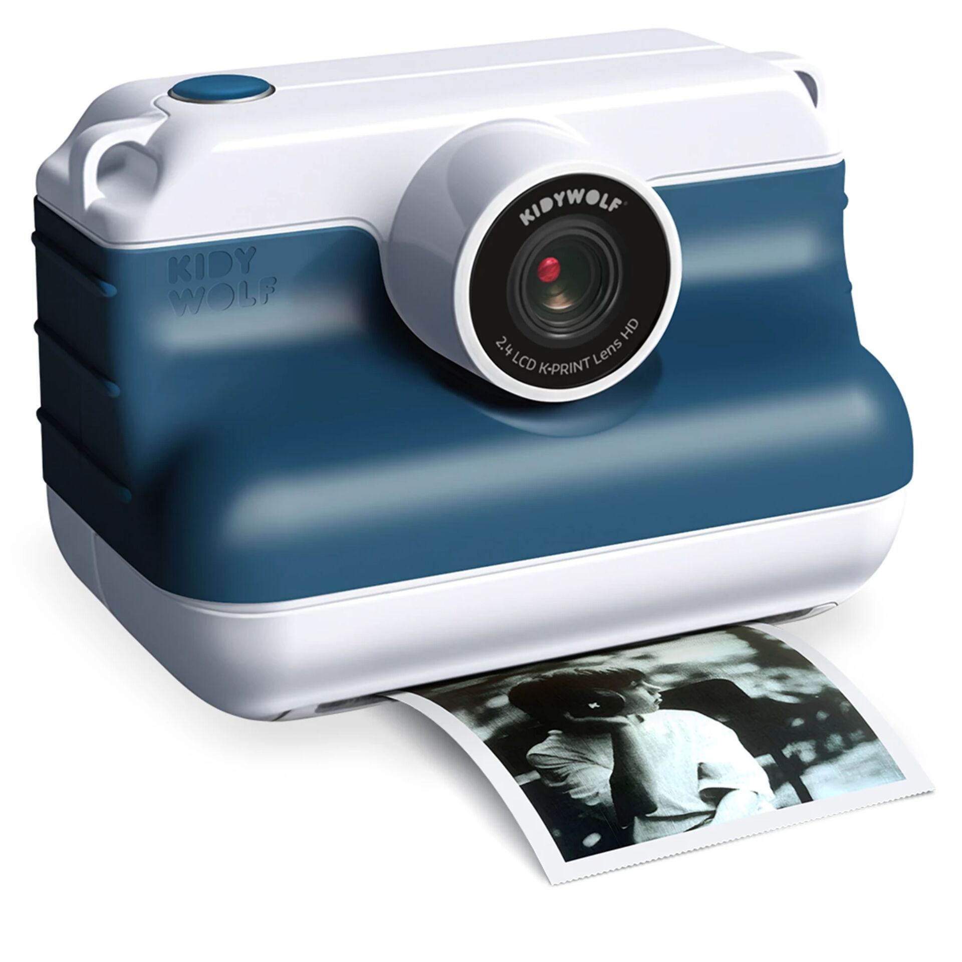 Kamera-Spielzeug, Mini-Kamera, Papierdrucker, Polaroid-Stil, Blau-weiß