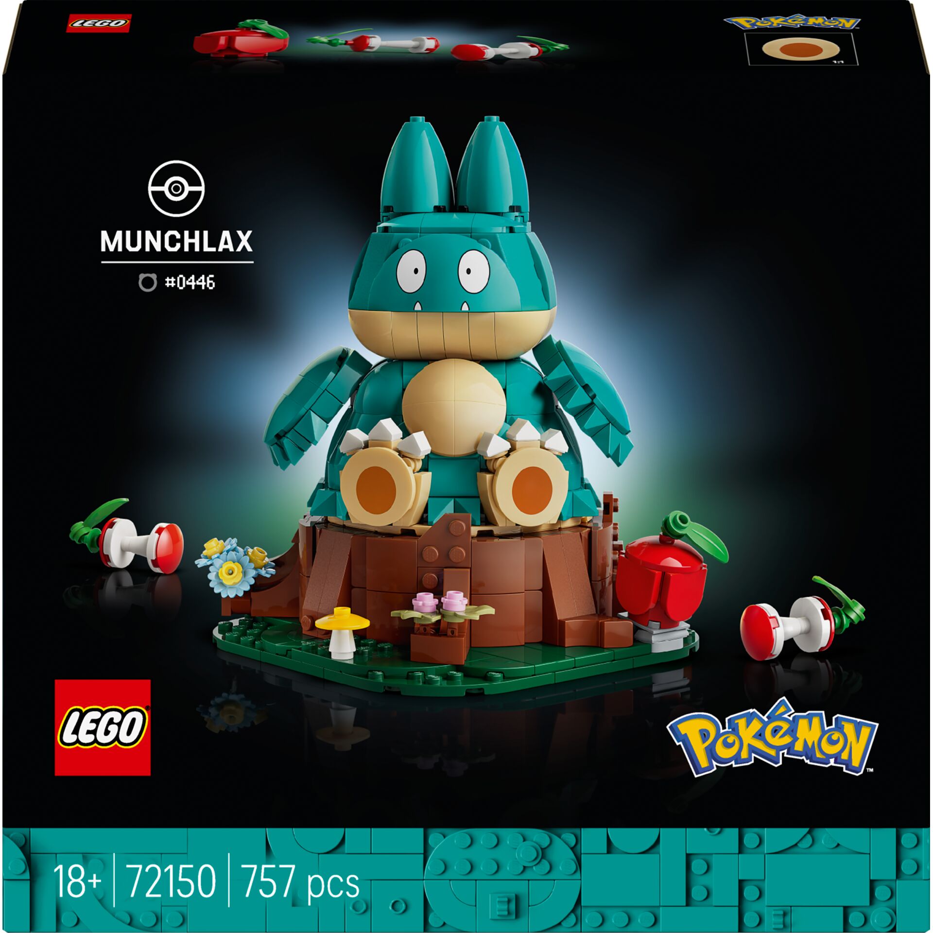 Lego, Pokemon, Figur, Bergbasis, Mondtaube
