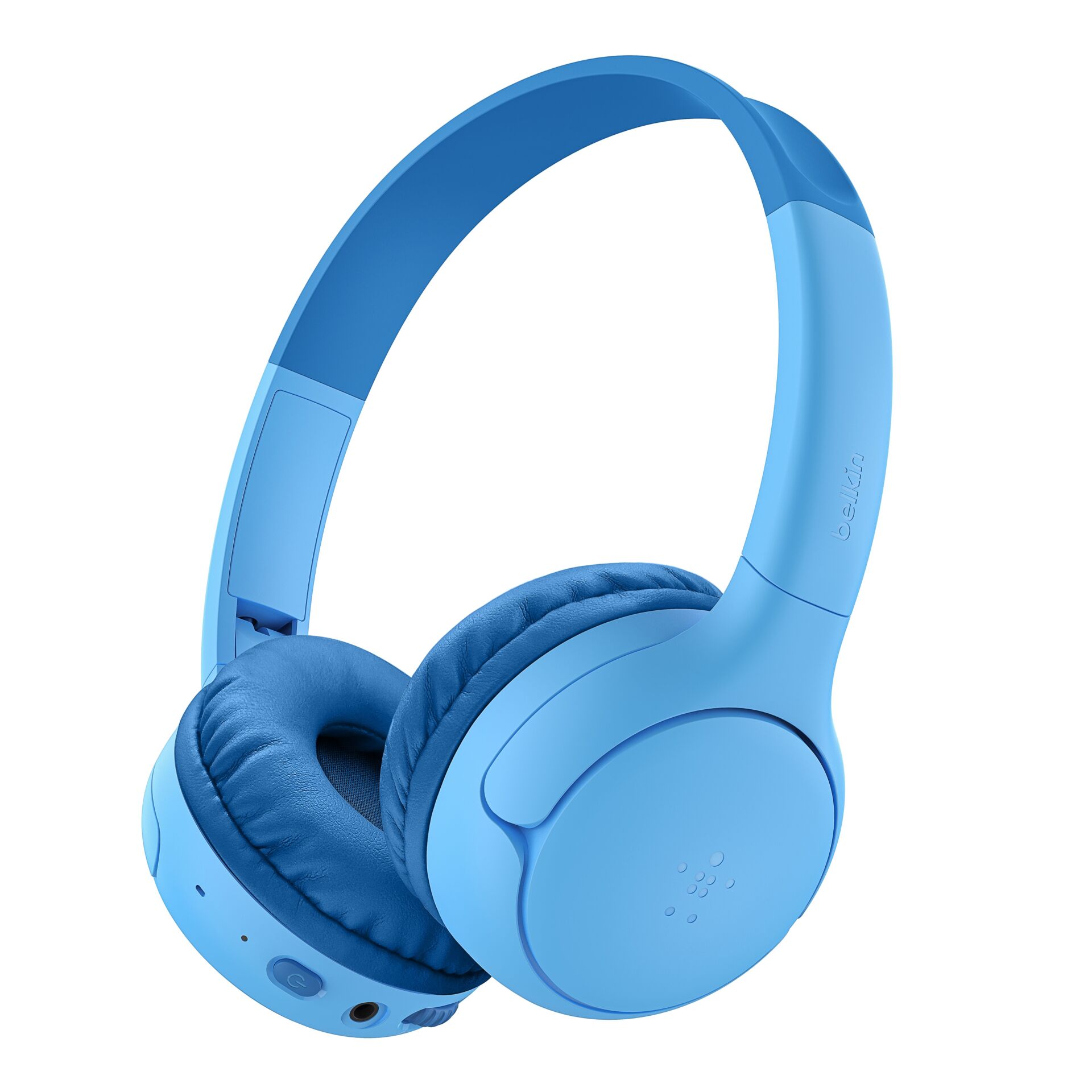 Kopfhörer, Over-Ear, Bluetooth, Kunstleder, Blau