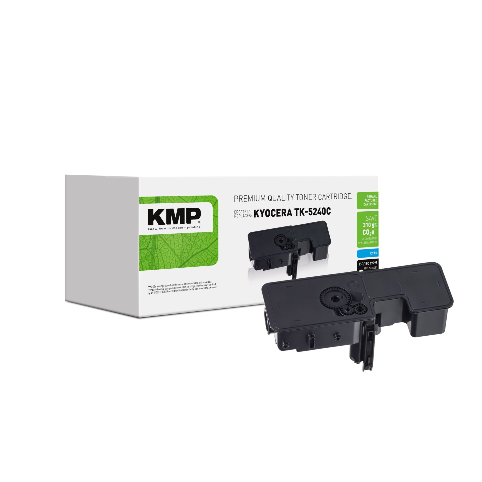 Adapter, Elektronik, Pistole, Waffe, Tonerpatrone, Kyocera TK-5240C, KMP, Schwarz, Drucker-Zubehör