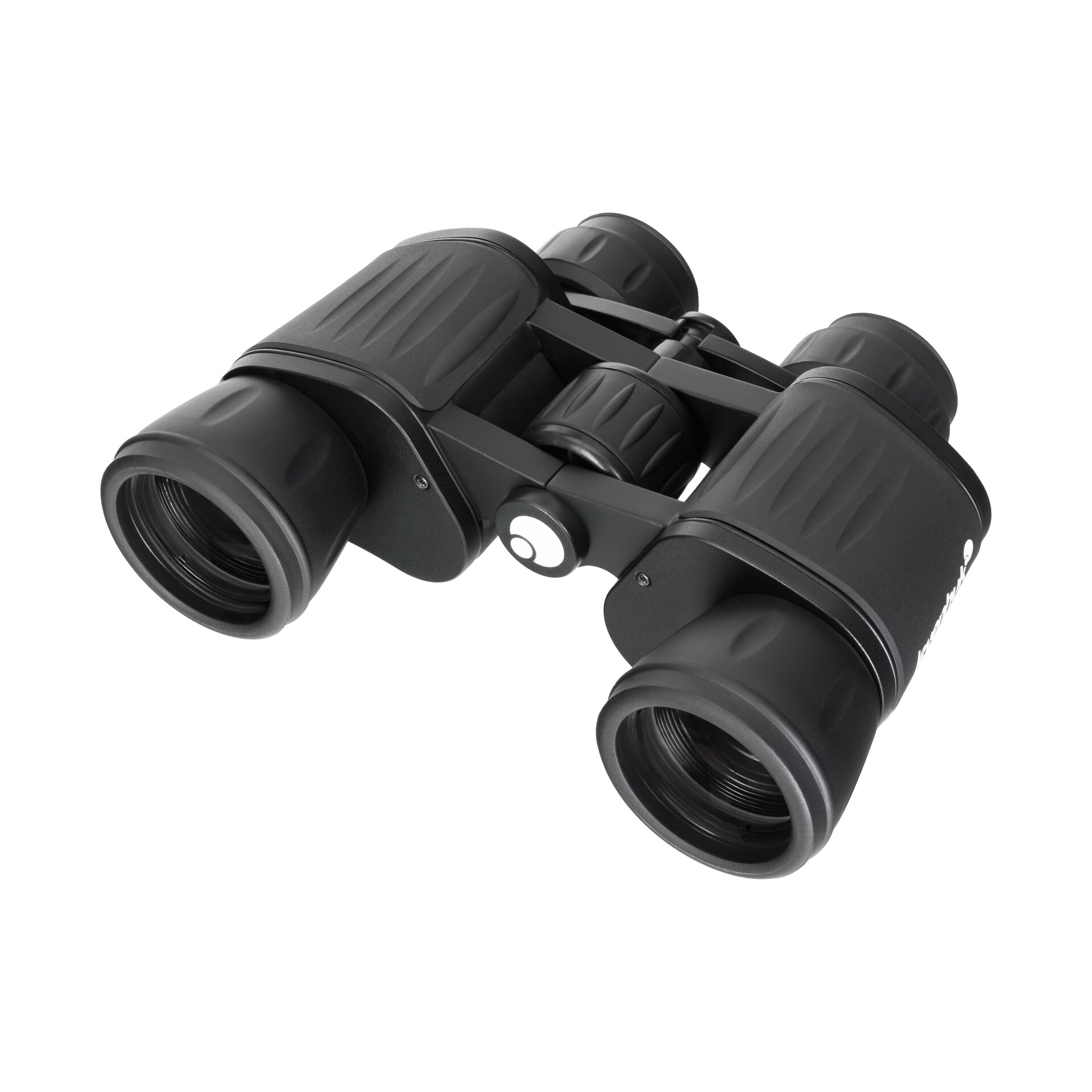 Fernglas, Binoculars, Gummiu, Doppelkonstruktion, Schwarz