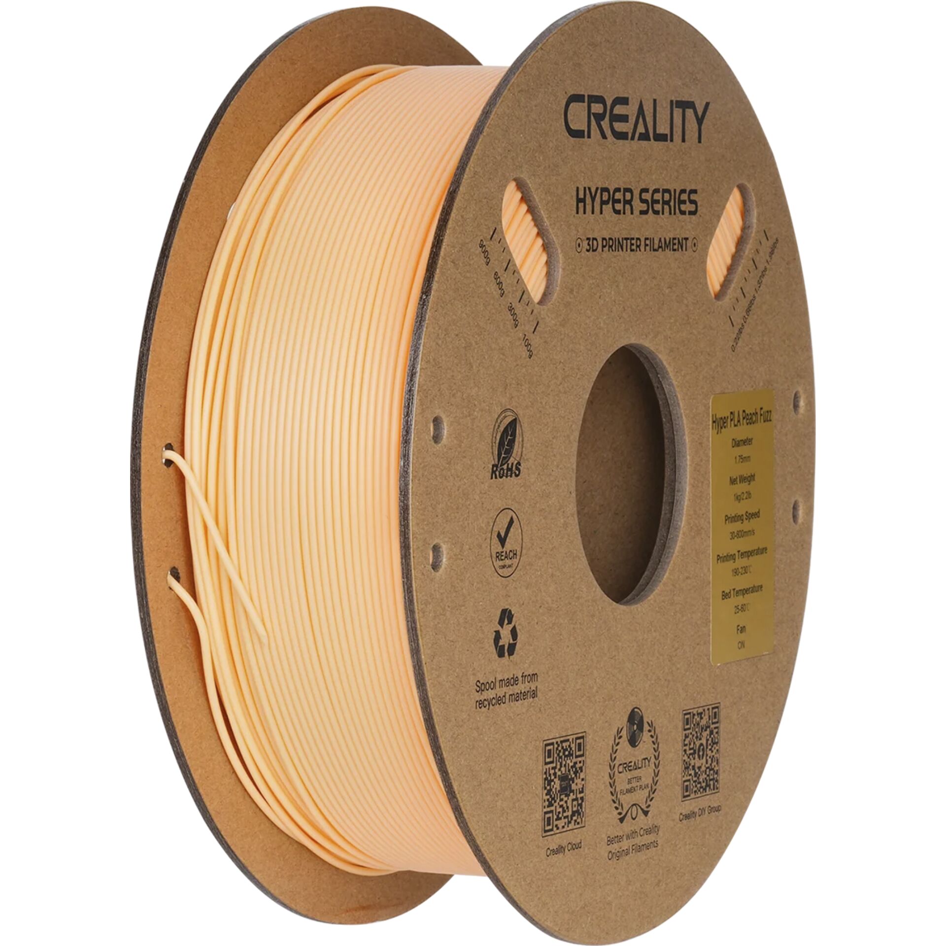 3D-Druckfilament, PLA, Rundspule, Beige, Filament