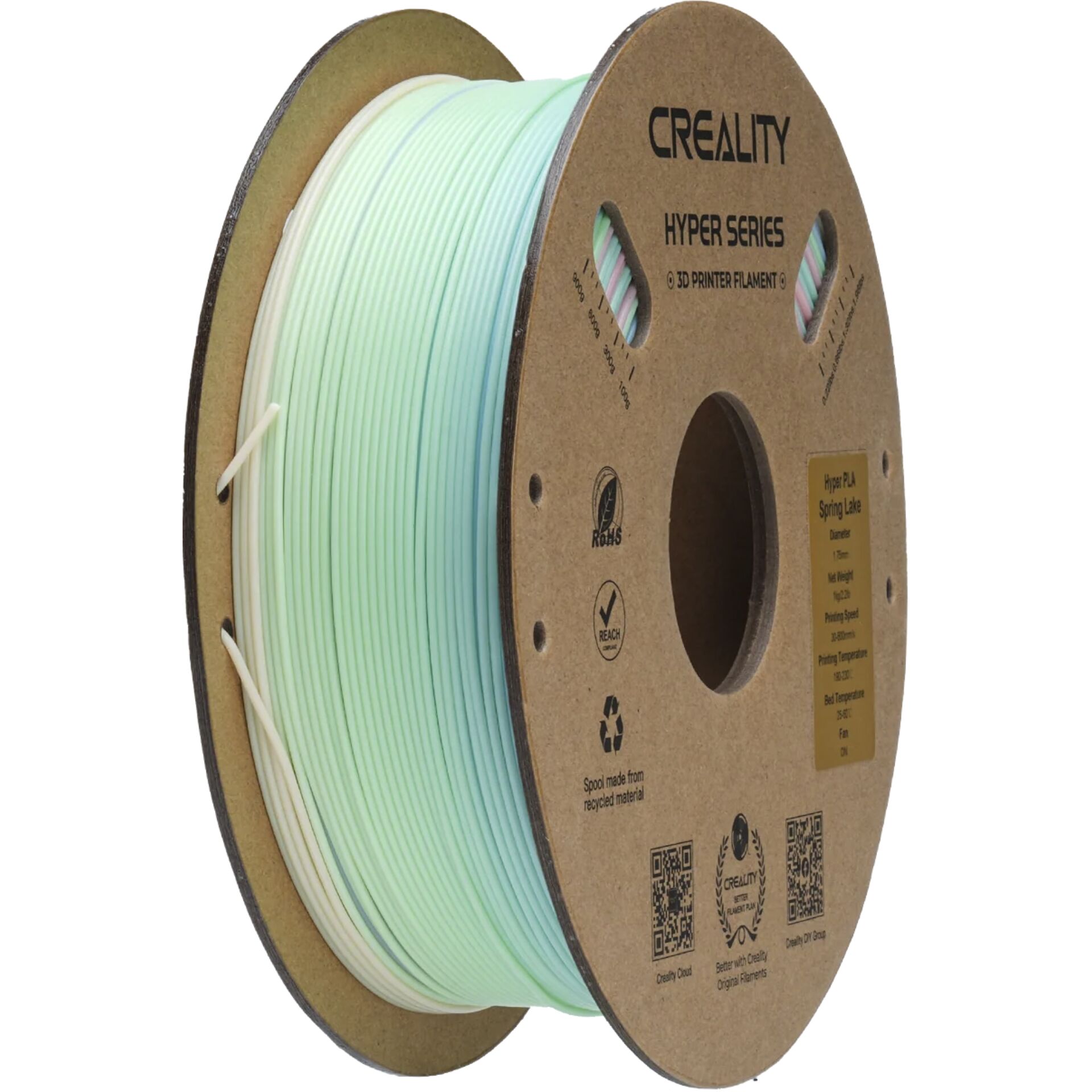 3D-Druckfilament, PLA, Spring Lake, mintgrün, Rohmaterial