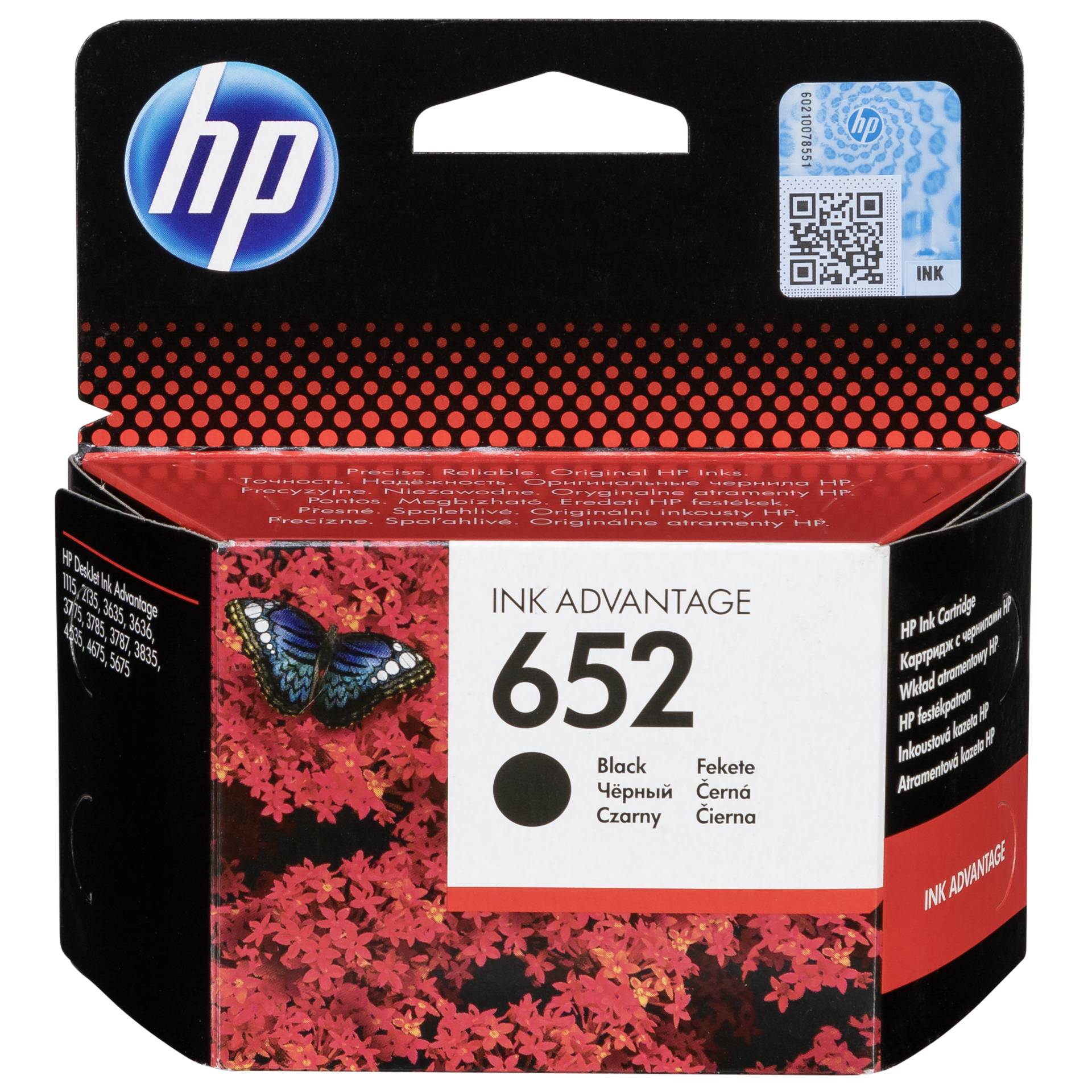 HP F6V25AE ink cartridge  black No. 652