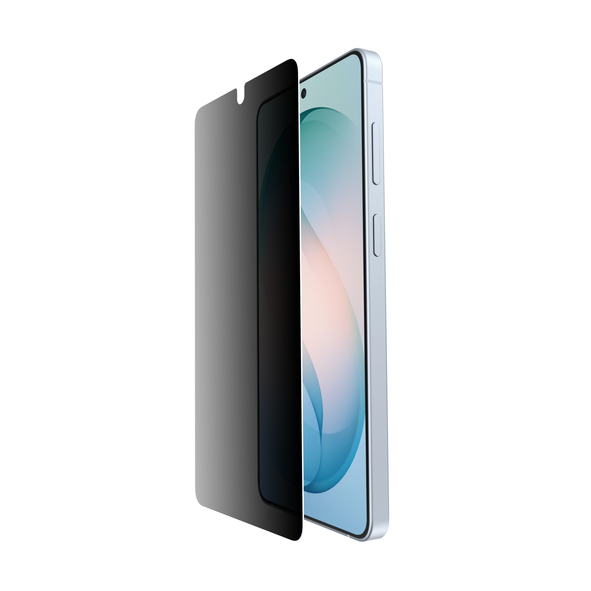 smartphone, screen protector, privacy, case, blue