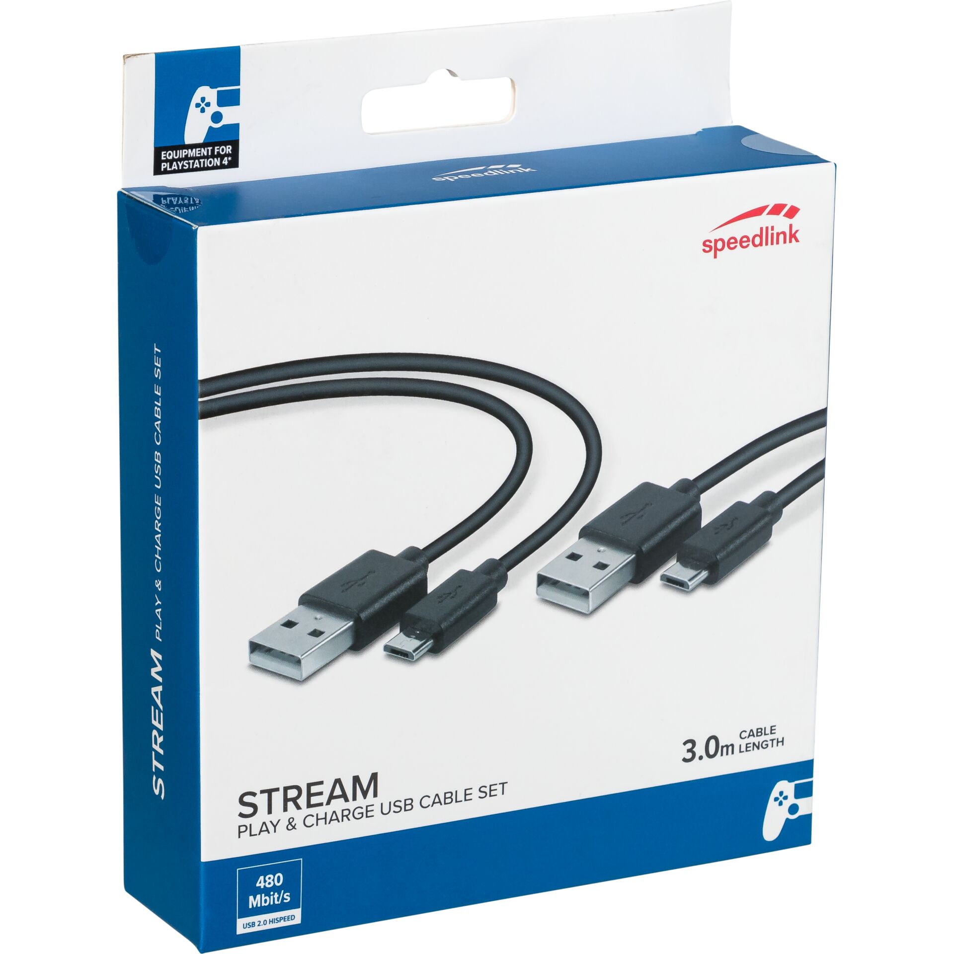 USB-C Kabel, USB Kabel-Set, 3,0 m Länge, Stream Marke, Gaming-Controller Kabel
