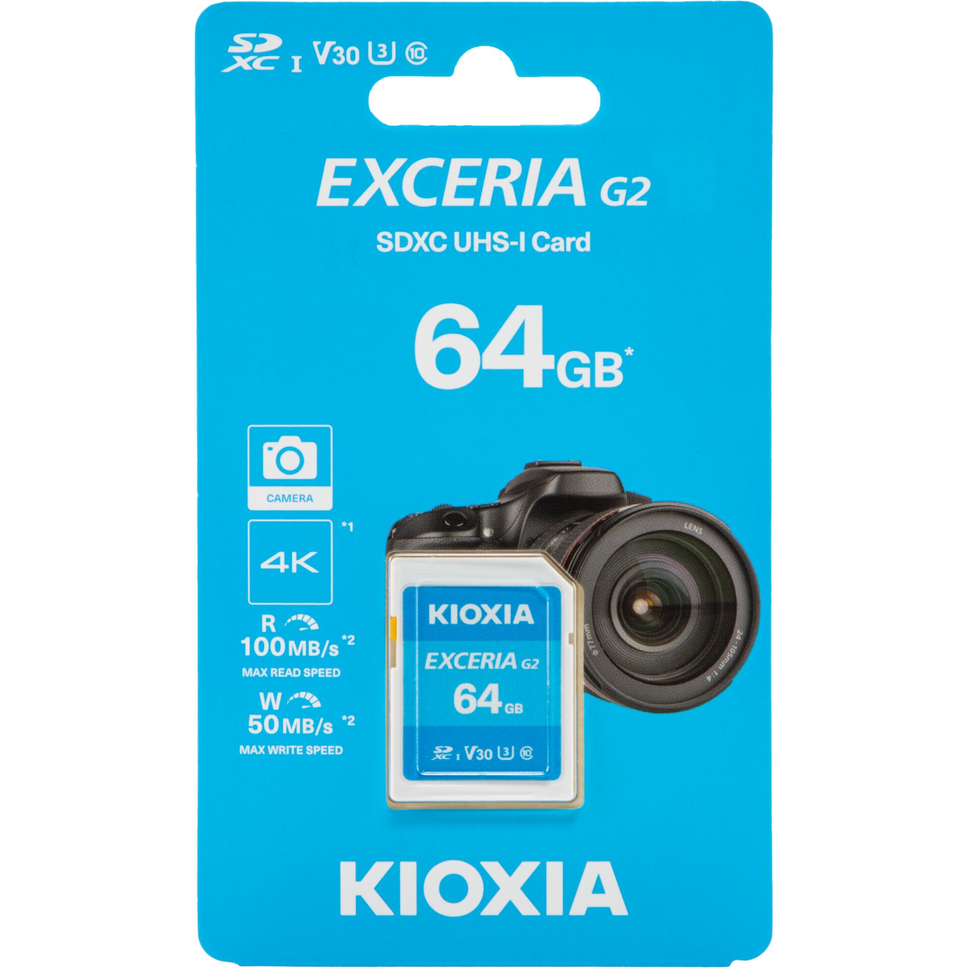 SDXC, 64GB, UHS-I, Kioxia, Speicherkarte