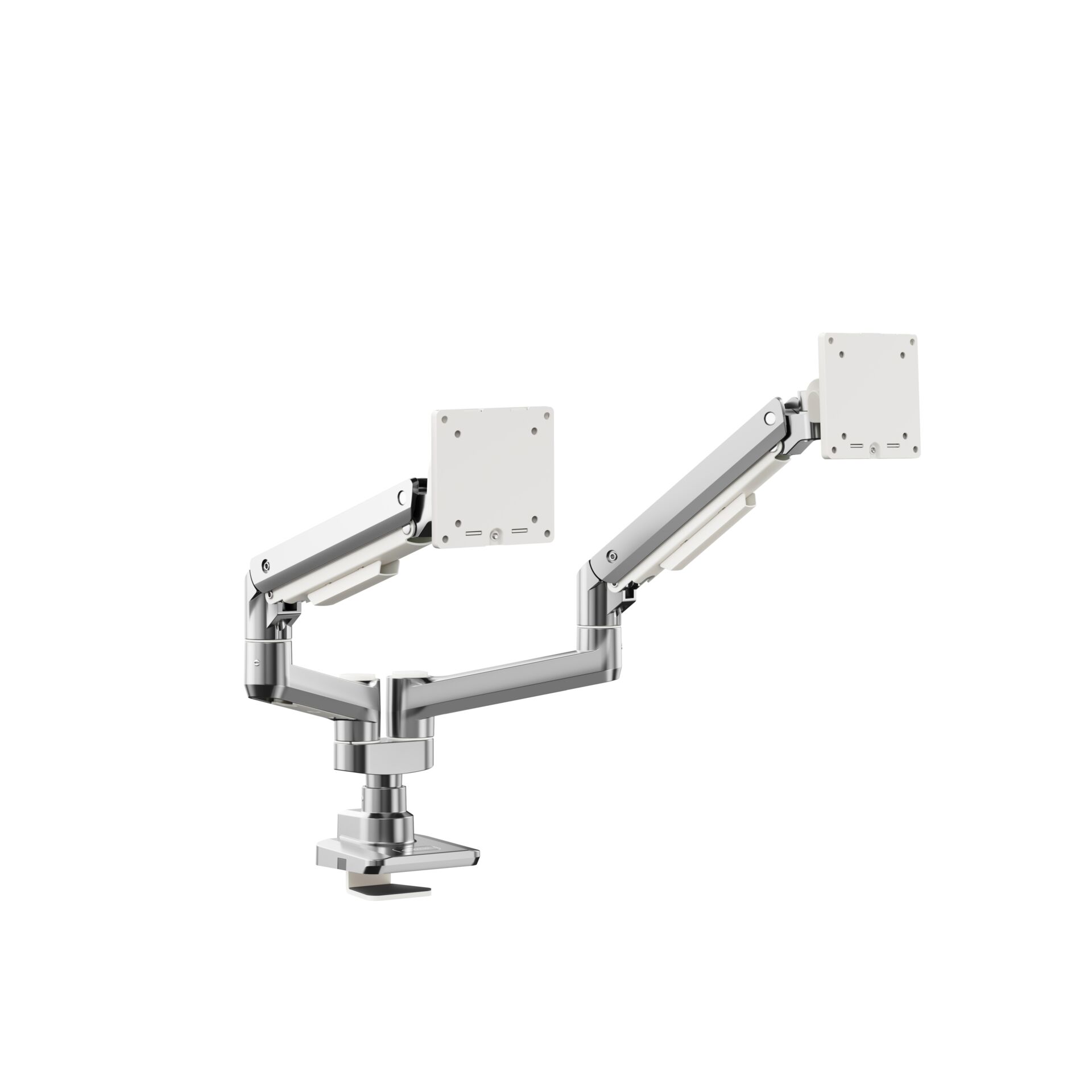 monitorarm, doppelmonitorarm, gelenkarm, klemme, metall