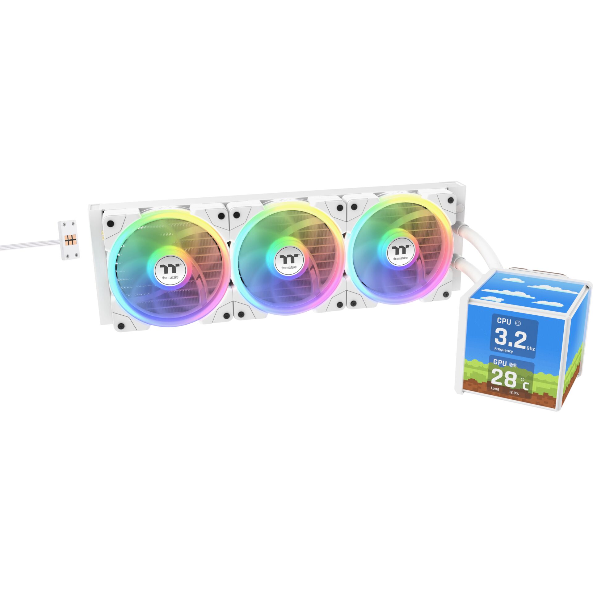 CPU-Kühler, RGB-Lüfter, Dreifach-Lüfter, Wasserkühlung, Modulares Bauteil