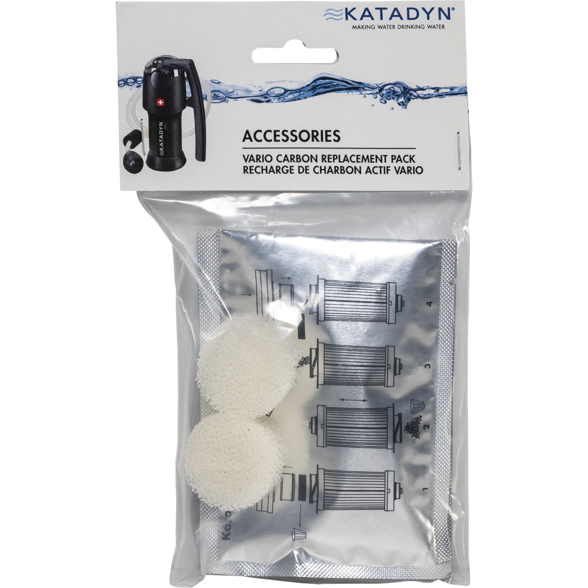 Katadyn Vario geactiv. koolstof  navulling 2 stk.