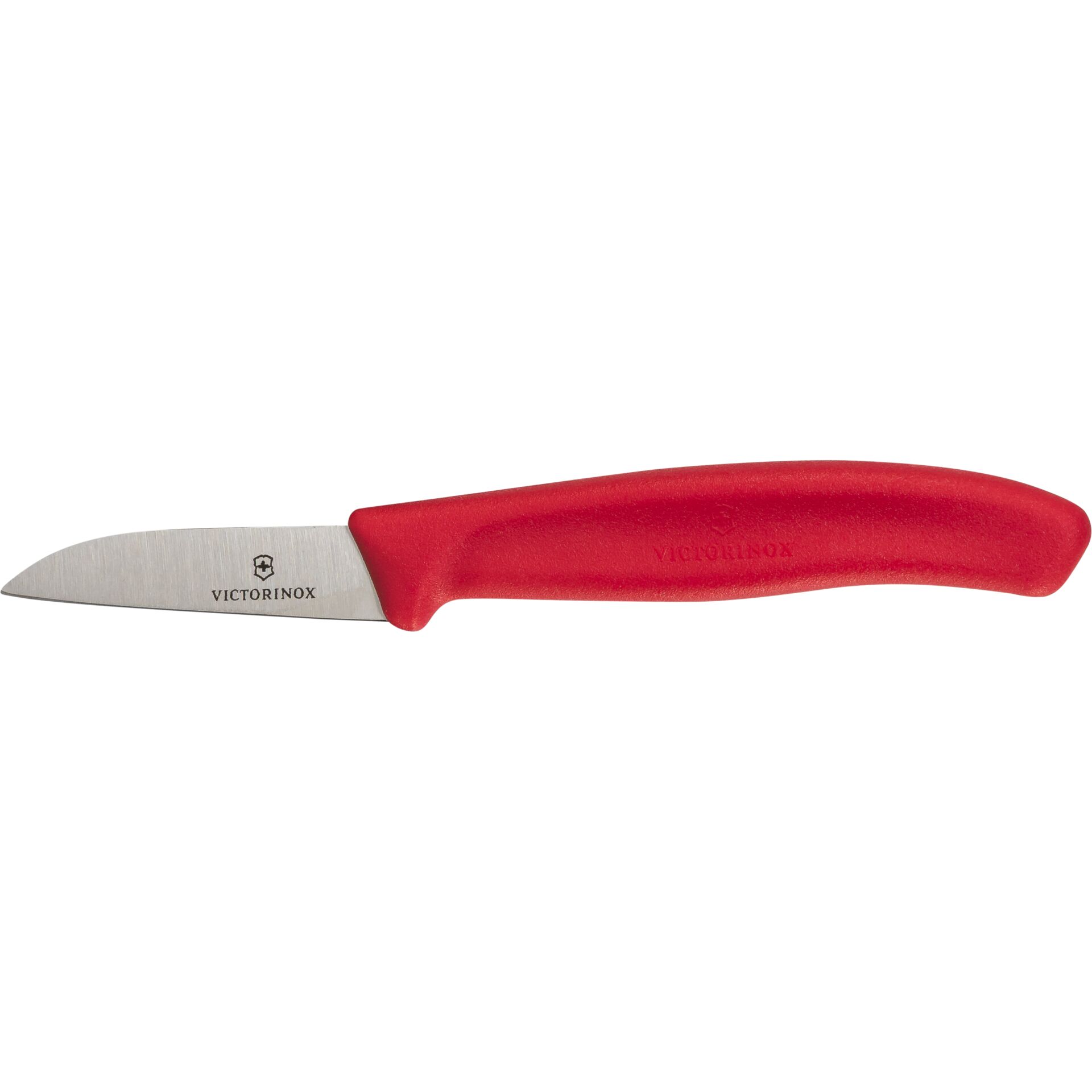 messer, Pariermesser, Edelstahl, roter Griff, Küchenwerkzeug