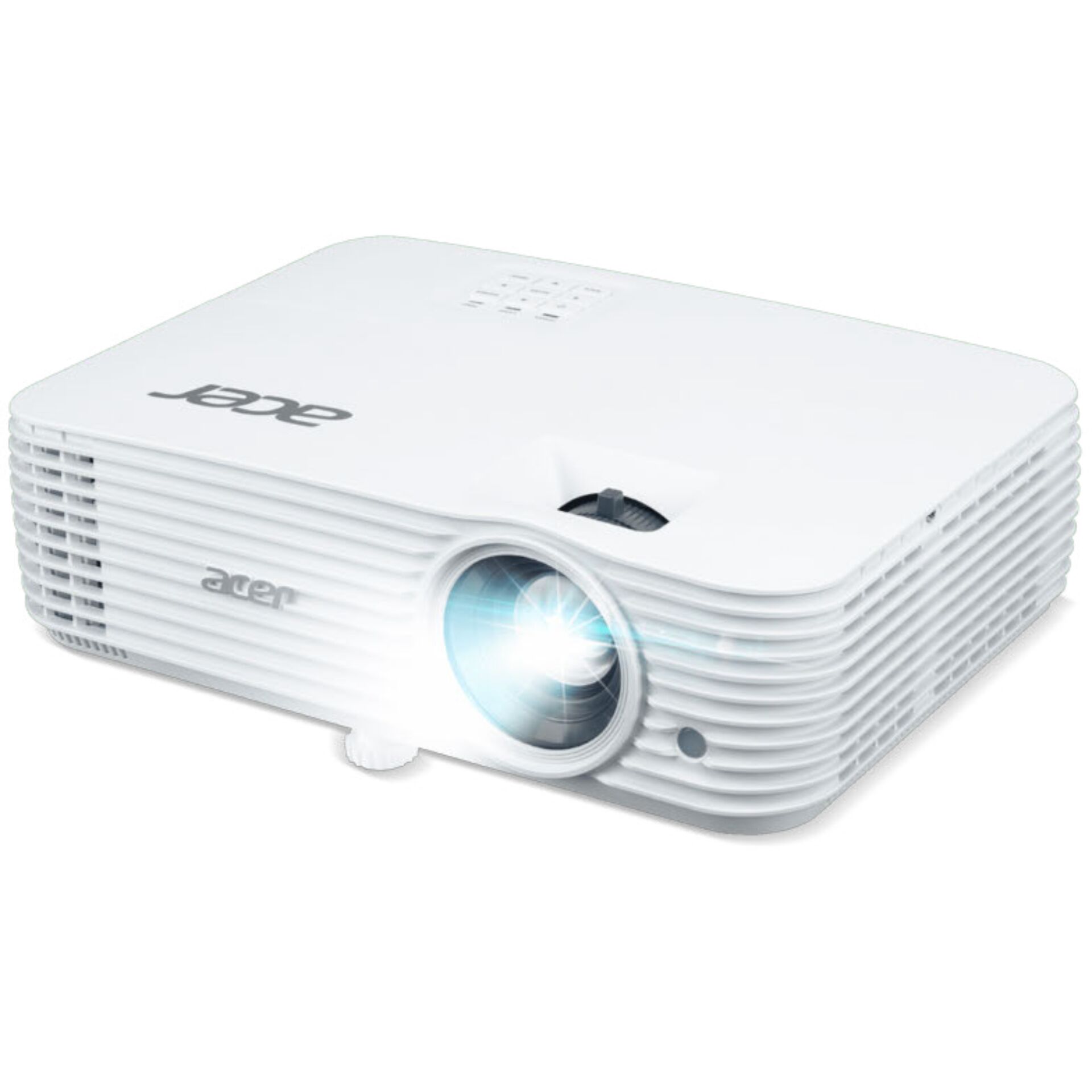 Beamer, Projektor, LED-Lampe, Weiß, Kompakt