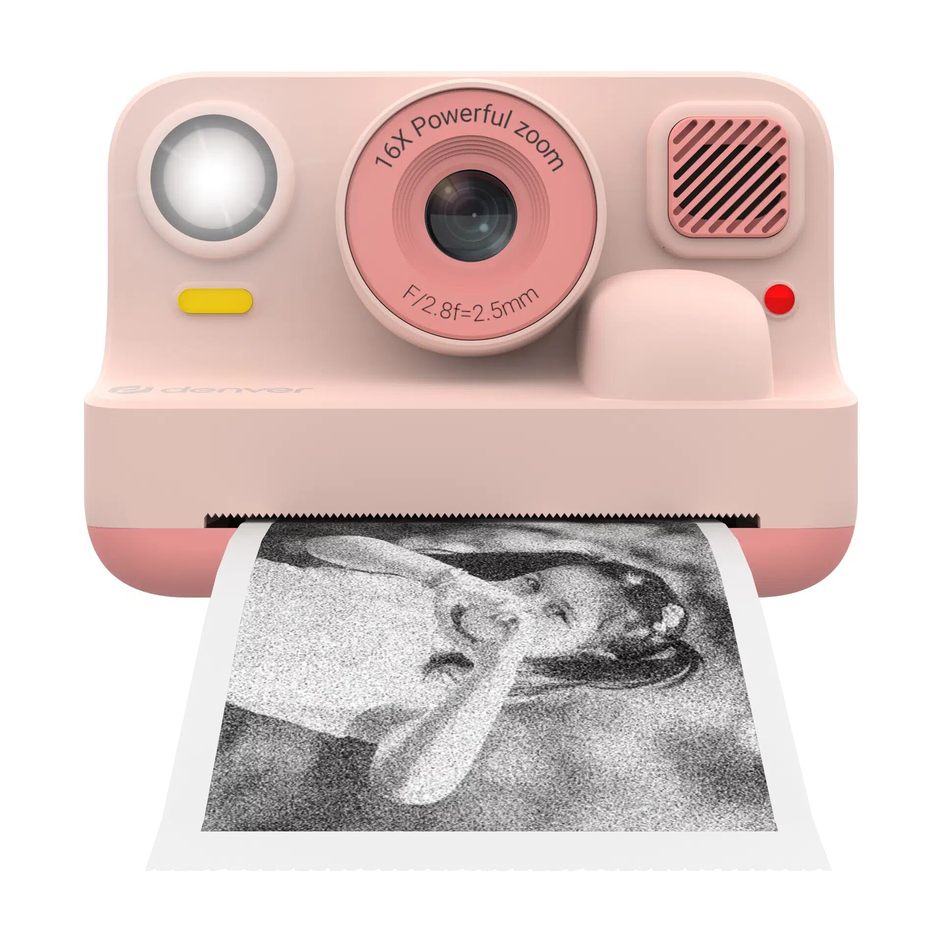 Spielzeugkamera, Pink, Polaroid-Stil, Drucker, Sofortbild