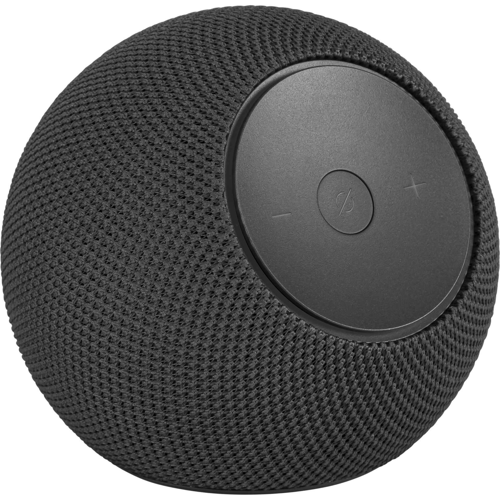 Smart speaker, Kabellos, Mesh-Gewebe, Rund, Lautstärkeregler