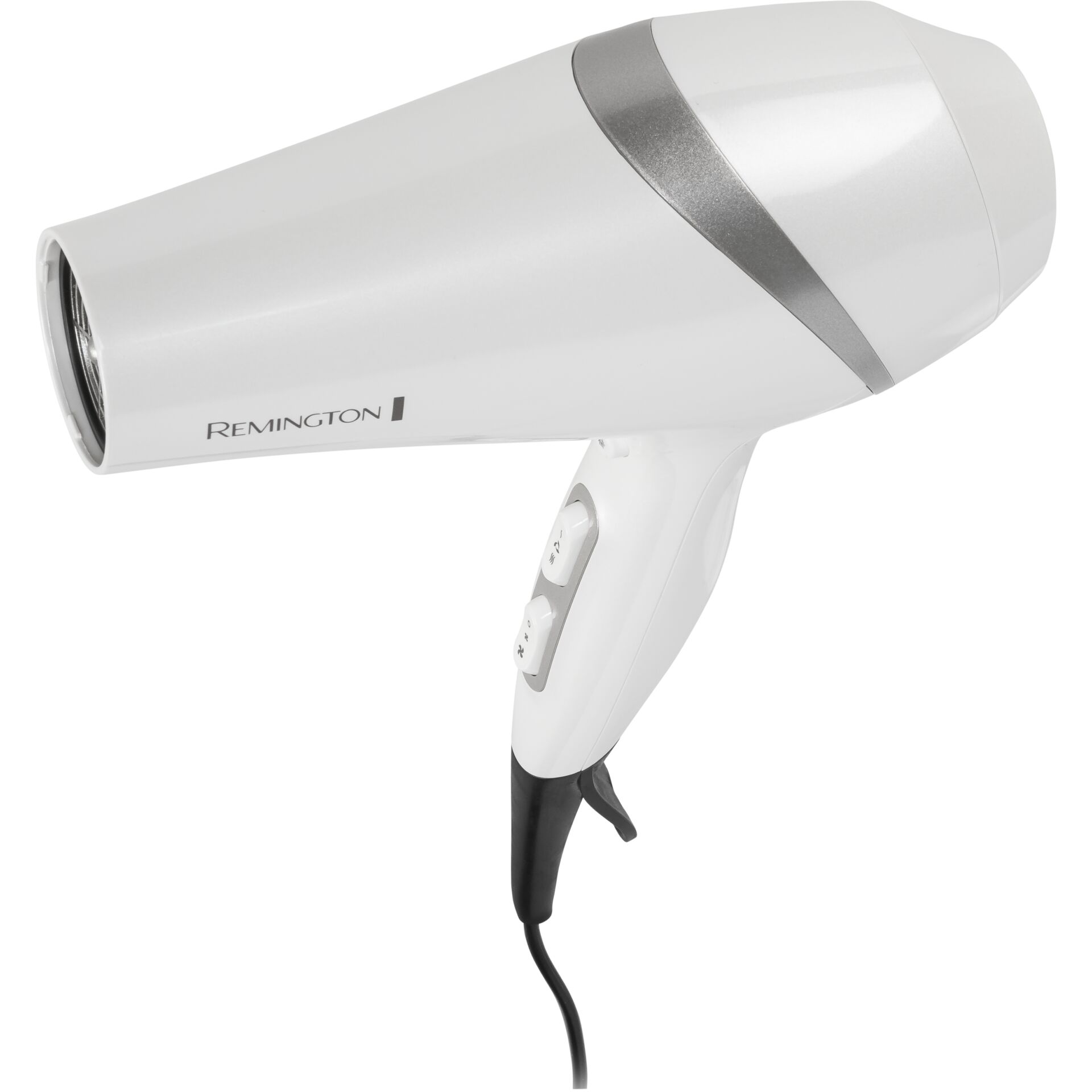 Haartrockner, Haare, Kraftrückspannung, Weiß, Remington