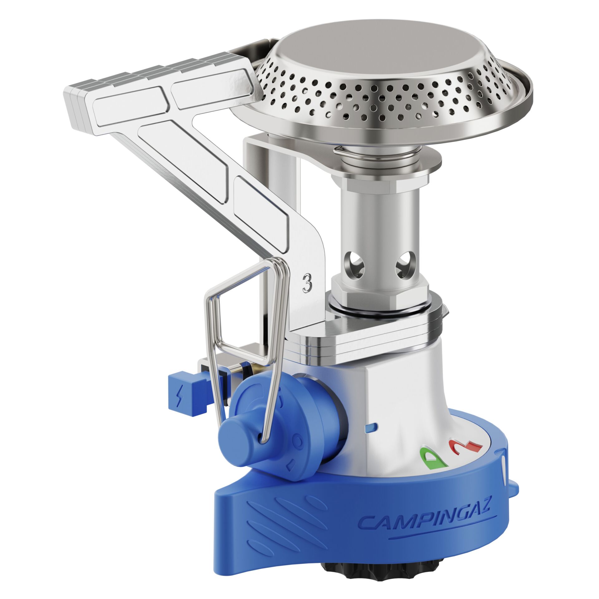 kocher, campinggas, tragbarer gasbrenner, edelstahl, blau