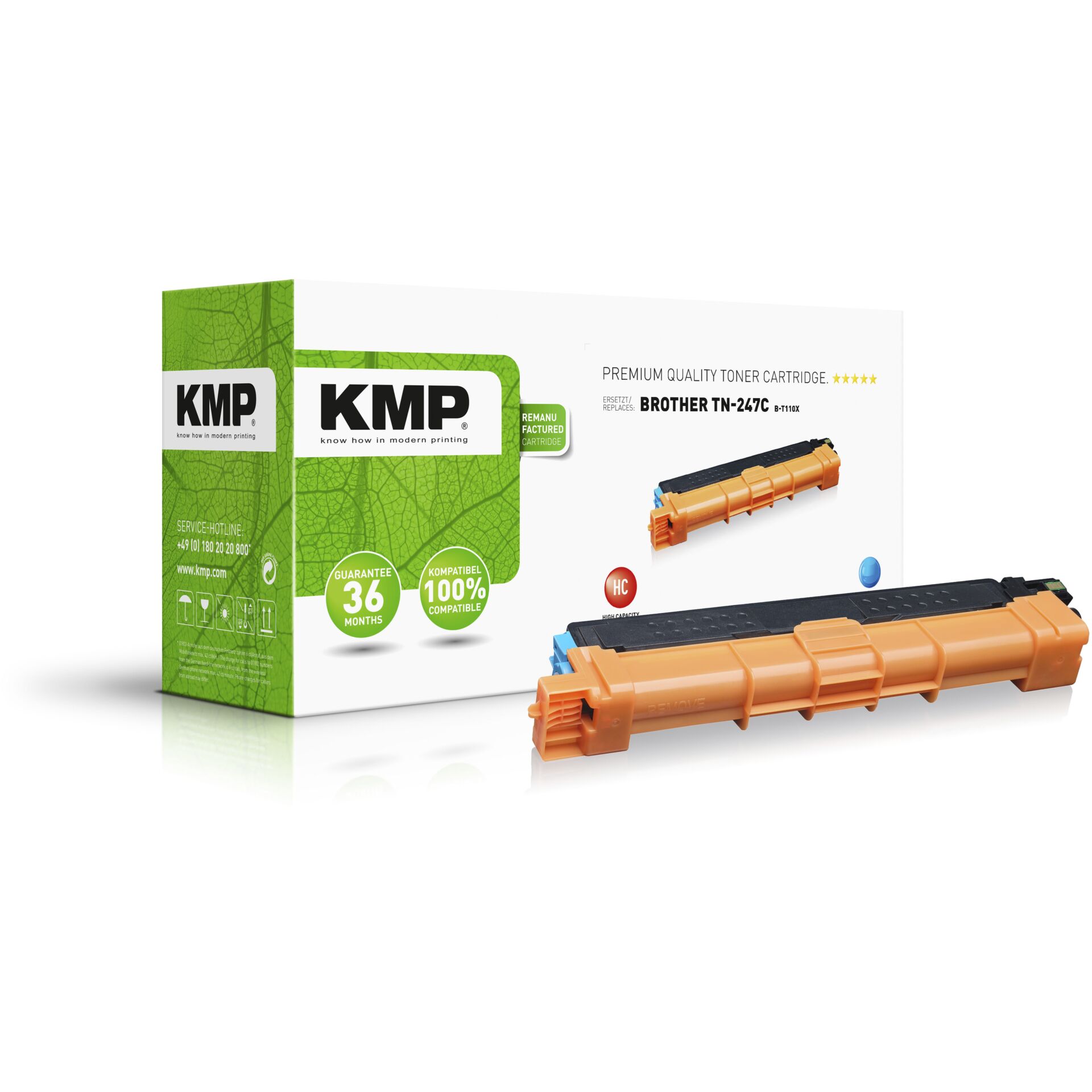 KMP B-T110X Toner cyan  compatible with Brother TN-247 C