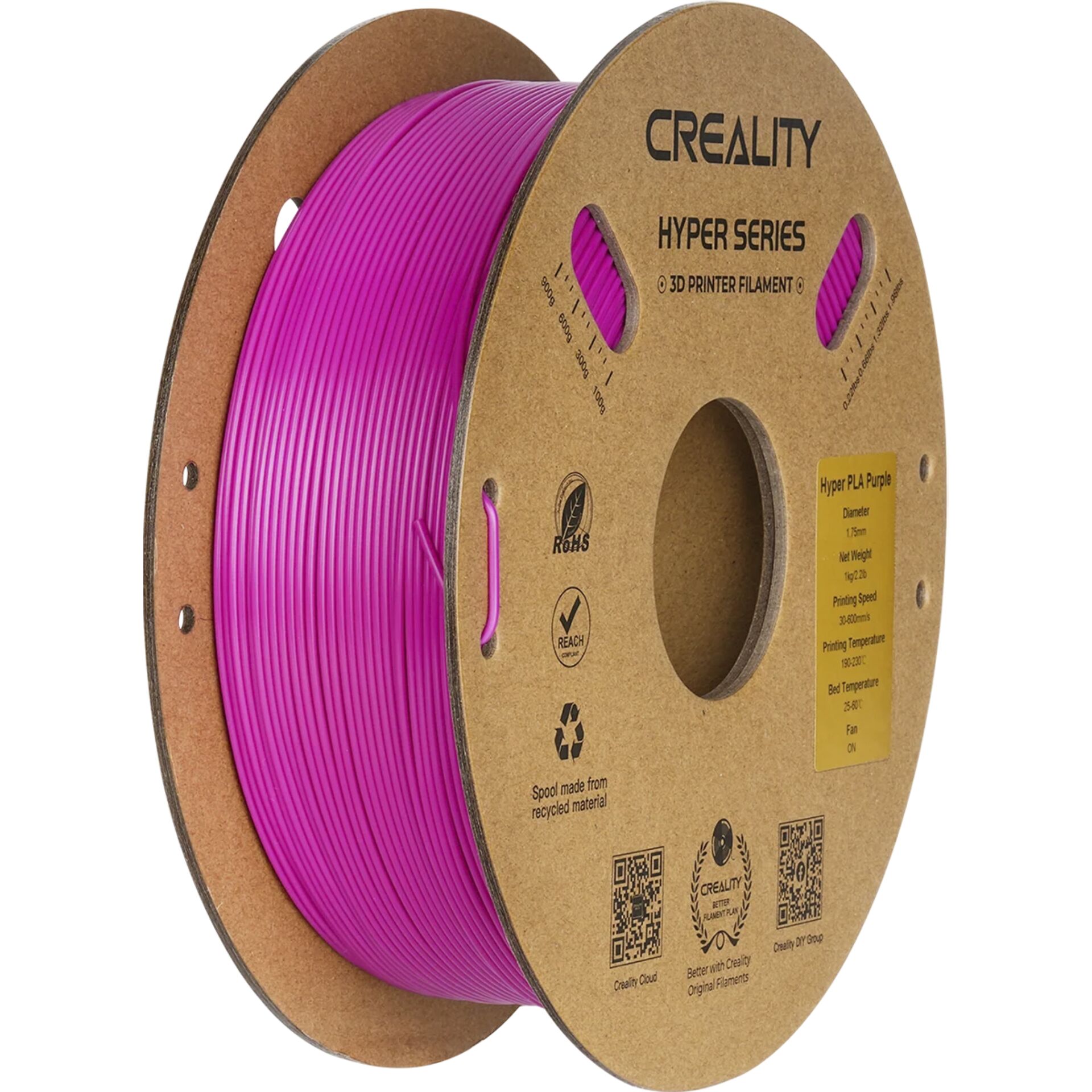 Filament, PLA, Purple, Spool, 3D-Druck