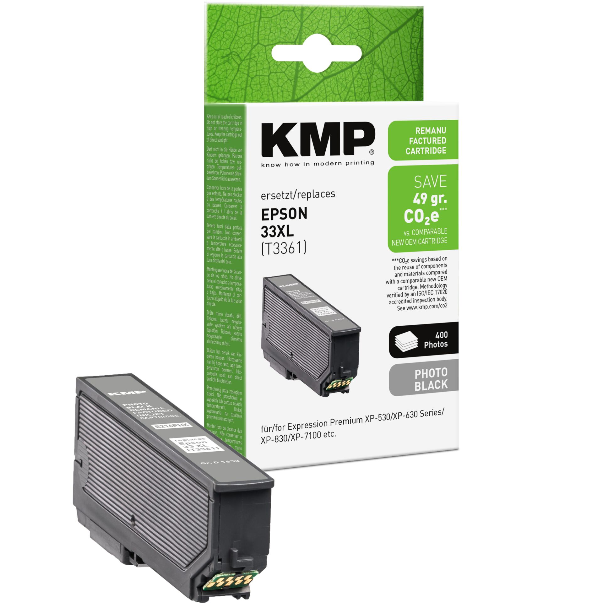 Adapter, Elektronik, QR Code, Tintenpatrone, Epson, KMP, CO2-frei, Kartusche