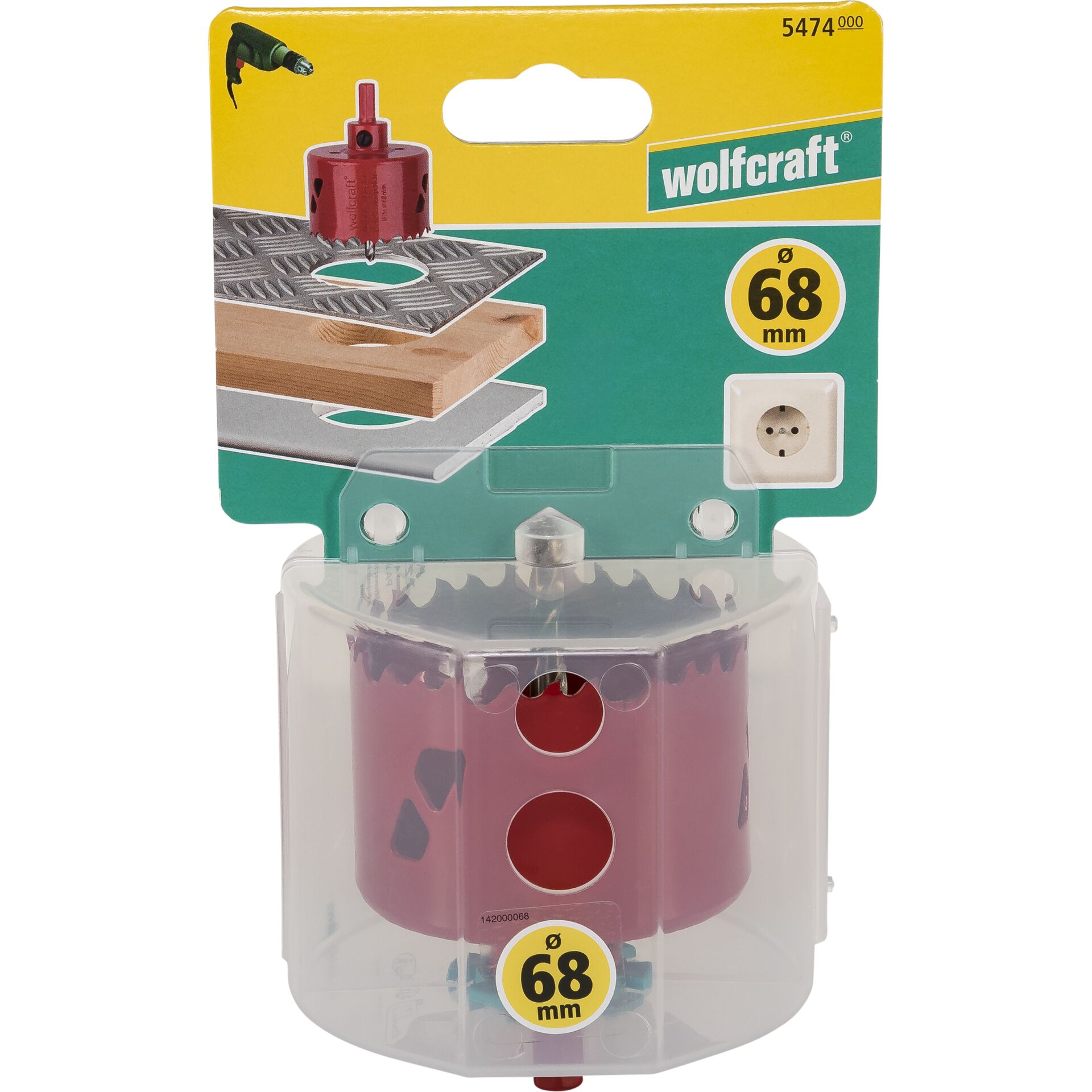 Wolfcraft Bi-Metal Hole Saw  68mm