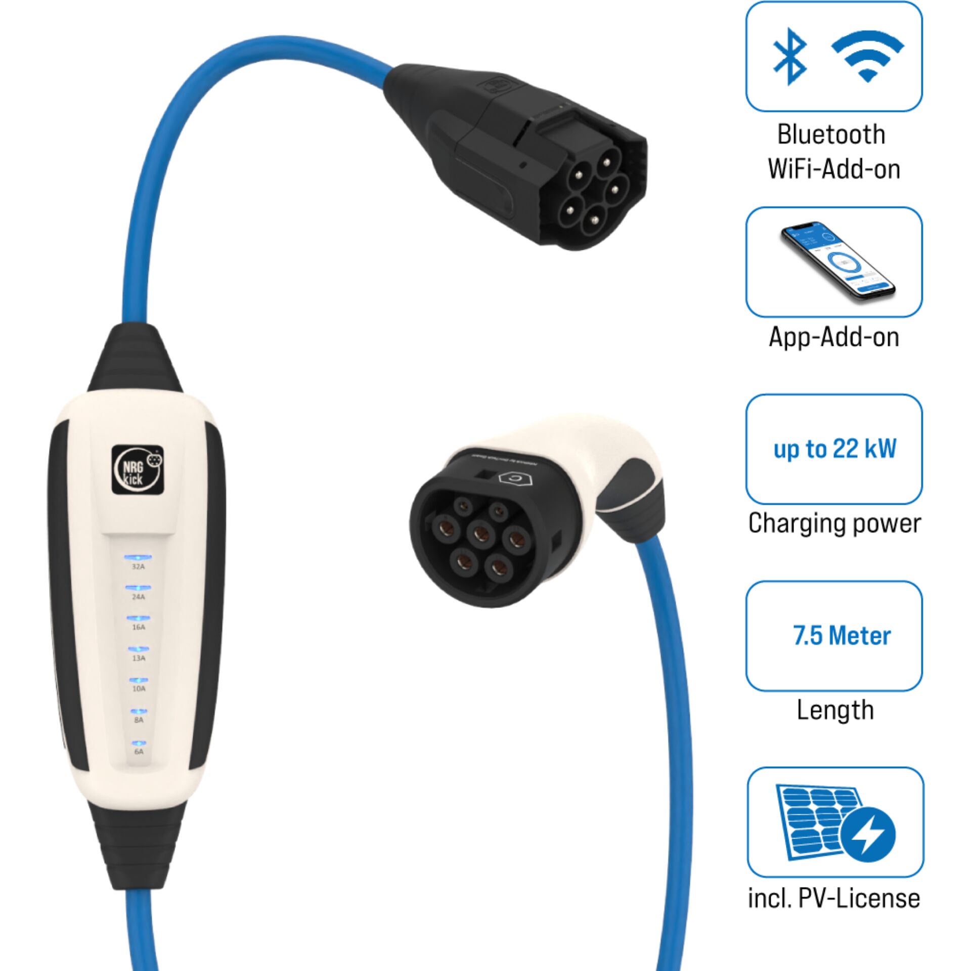 Adapter, Elektronik, Computer-Ausrüstung, Computerausrüstung, EVSE, Ladekabel, blauer, Steckverbinder, App-Add-on