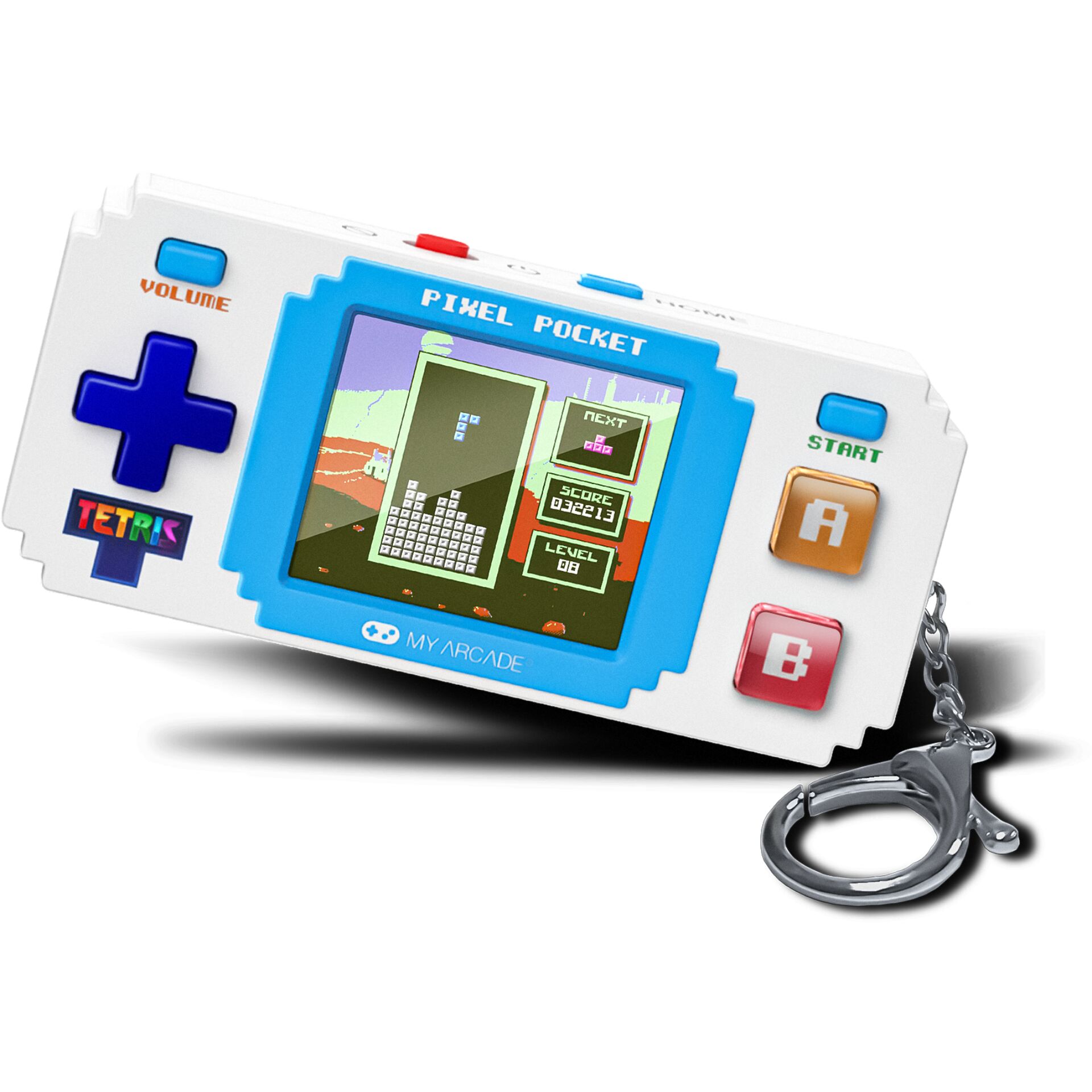 Tetris, Handheld, Pixel Pocket, Mini Konsole, Schlüsselanhänger
