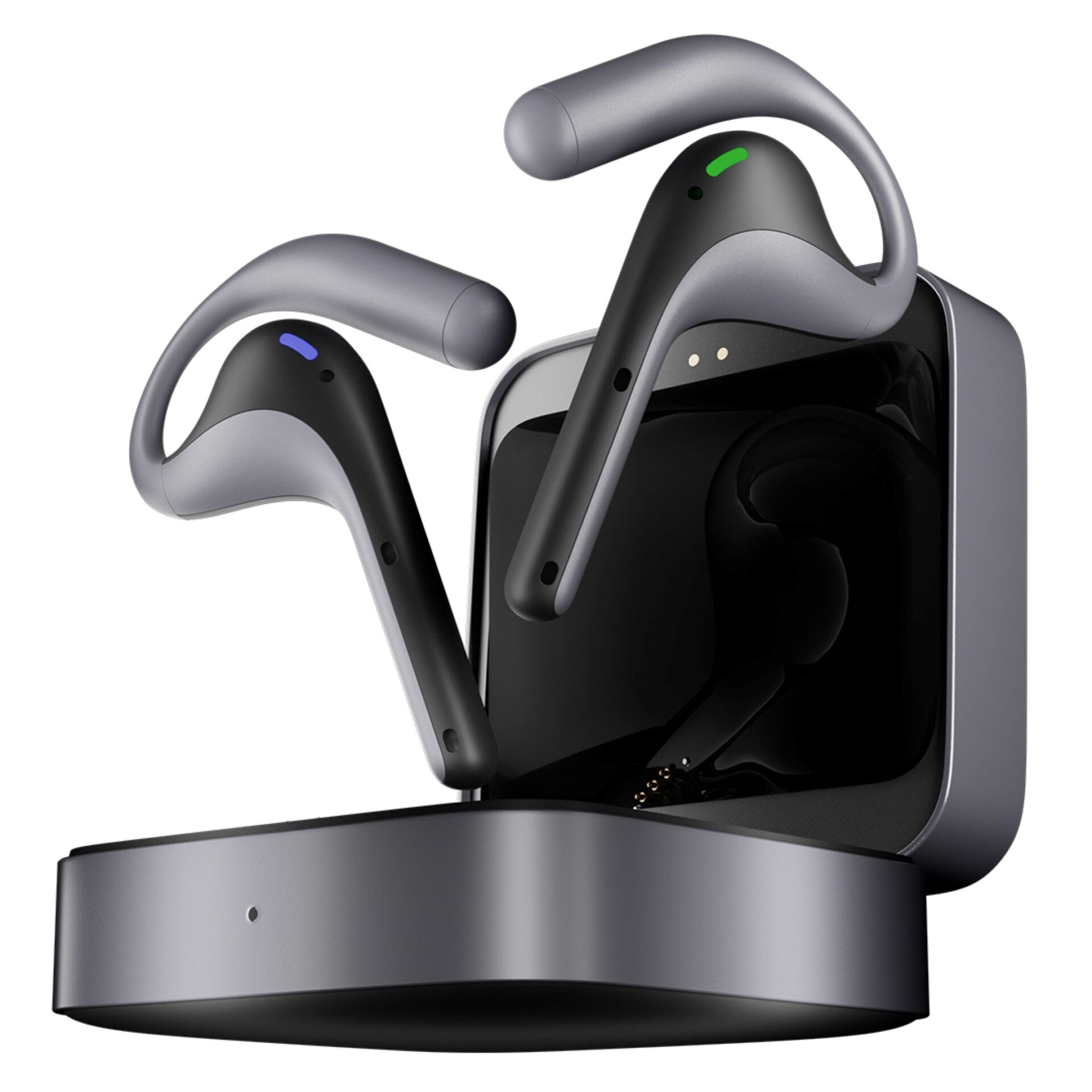 Kopfhörer, In-Ear, Bluetooth, Ladestation, Schwarz grafit