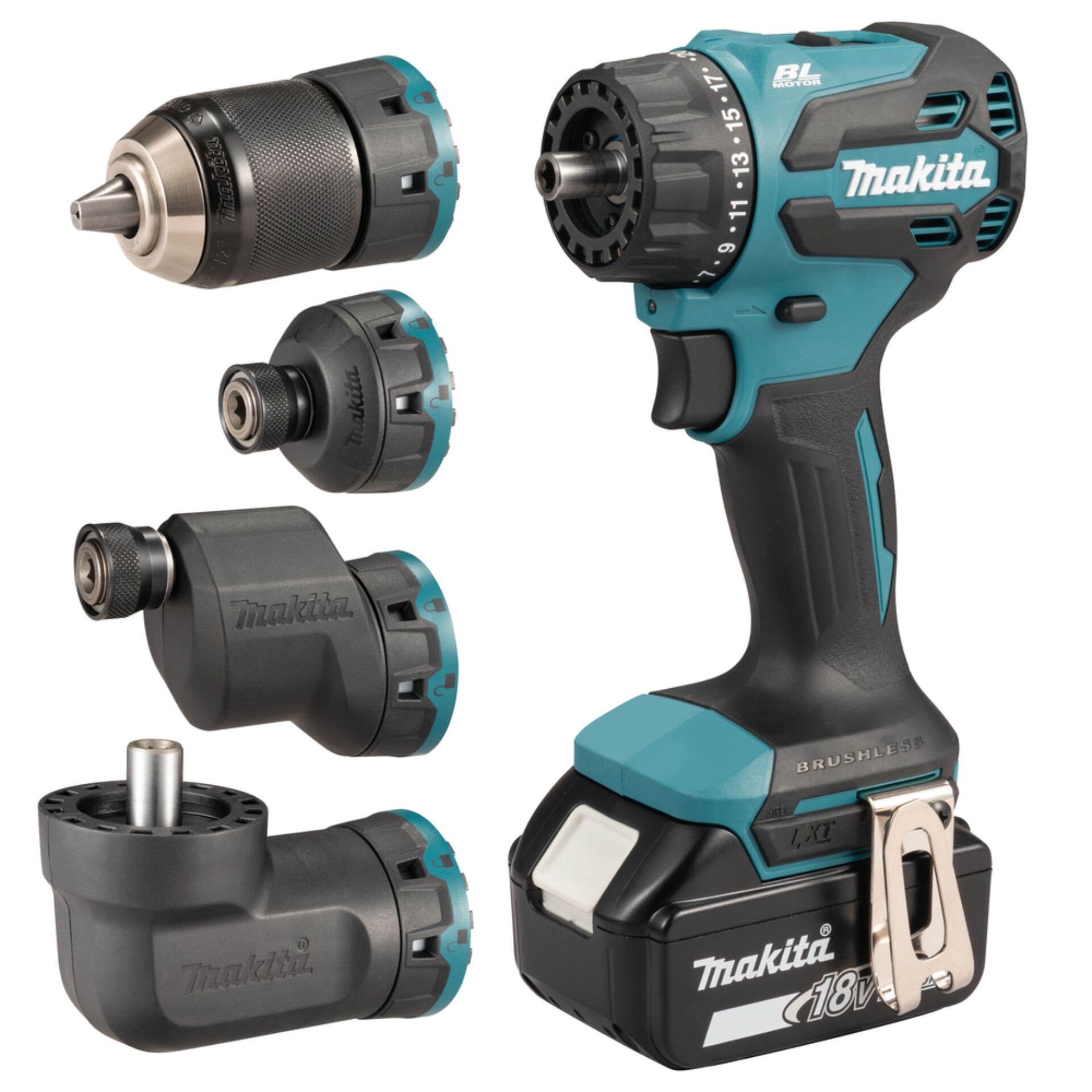 Akkuschrauber, Bohrmaschine, Sparkel, 2.0Ah, Makita