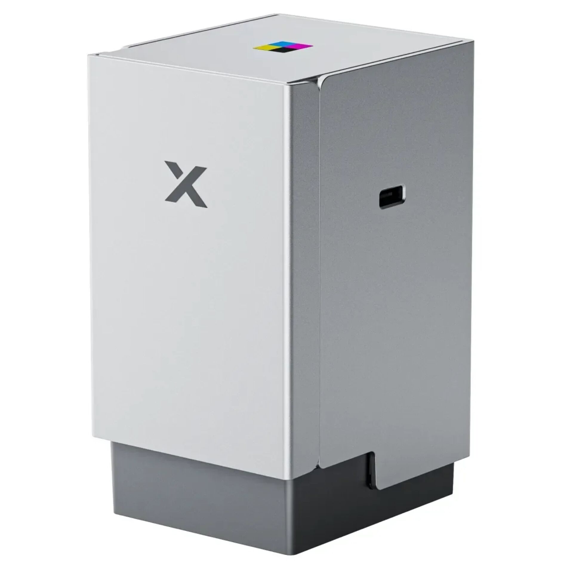 Waschmaschine, Waschmaschine mini, Kompaktgerät, Silber, X-Logo
