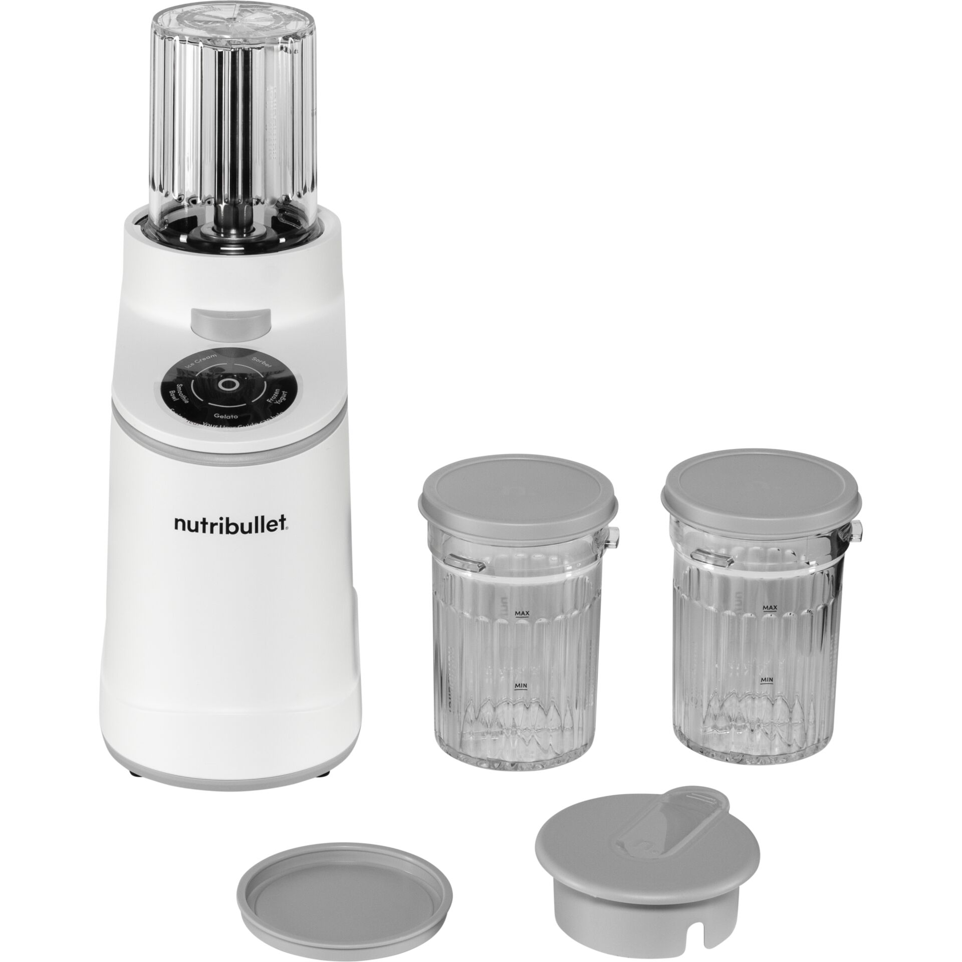 Mixer, Smoothie-Mixer, Küchenmaschine, Glasbehälter, Deckel-Set