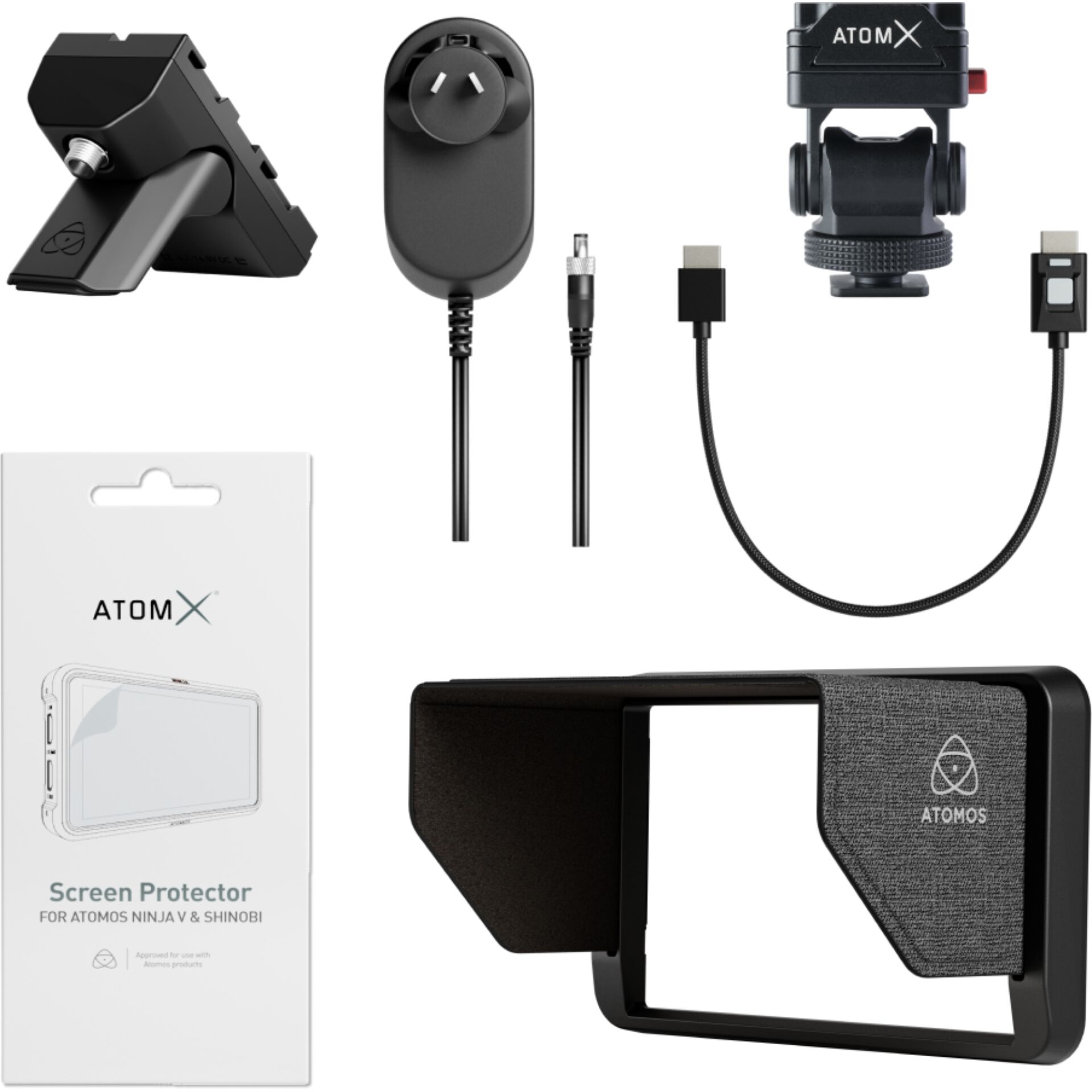 Monitorhalter, Bildschirmschutz, Halterung, Montage, Ladeadapter