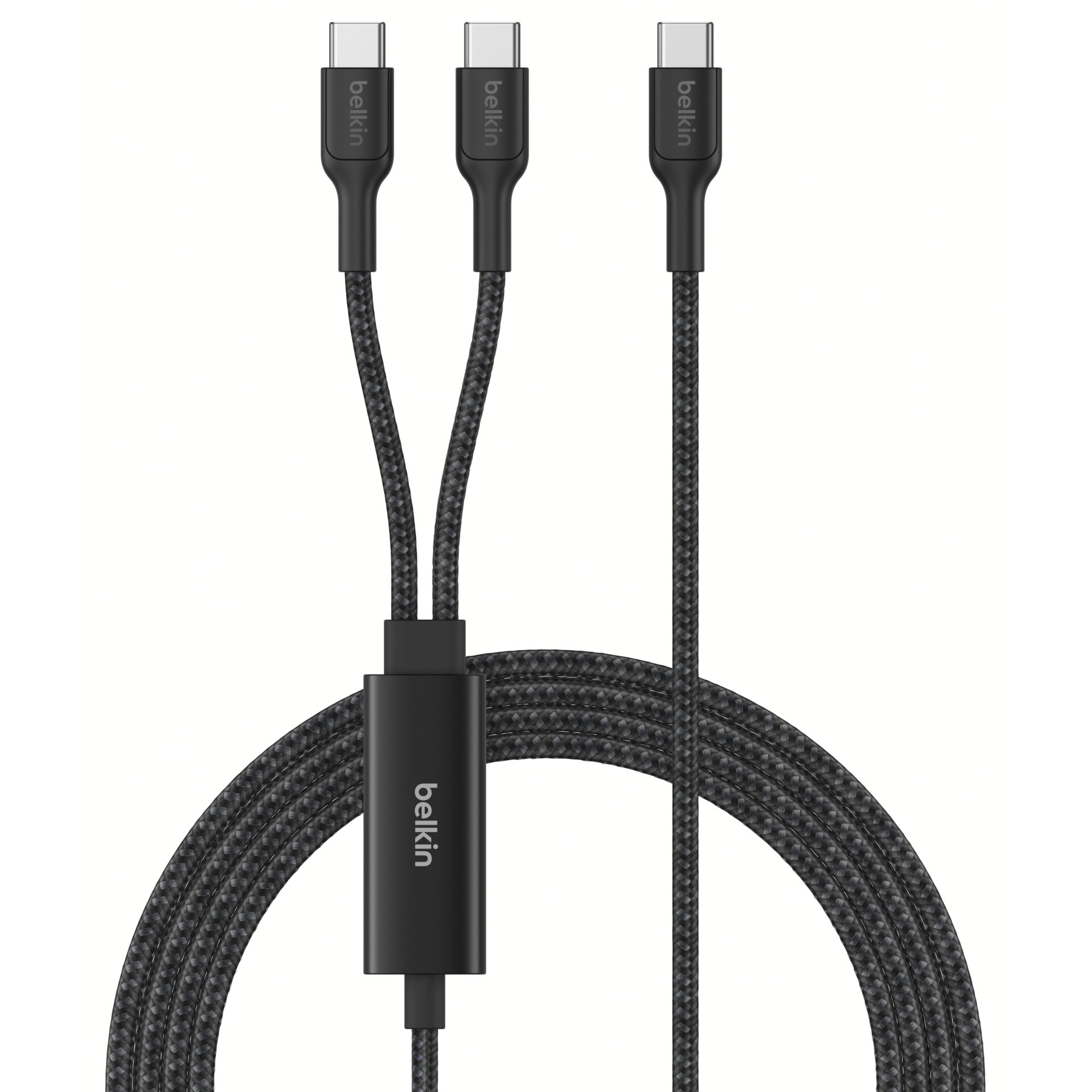 ladekabel, USB-C, geflochtet, schwarz, langlebig