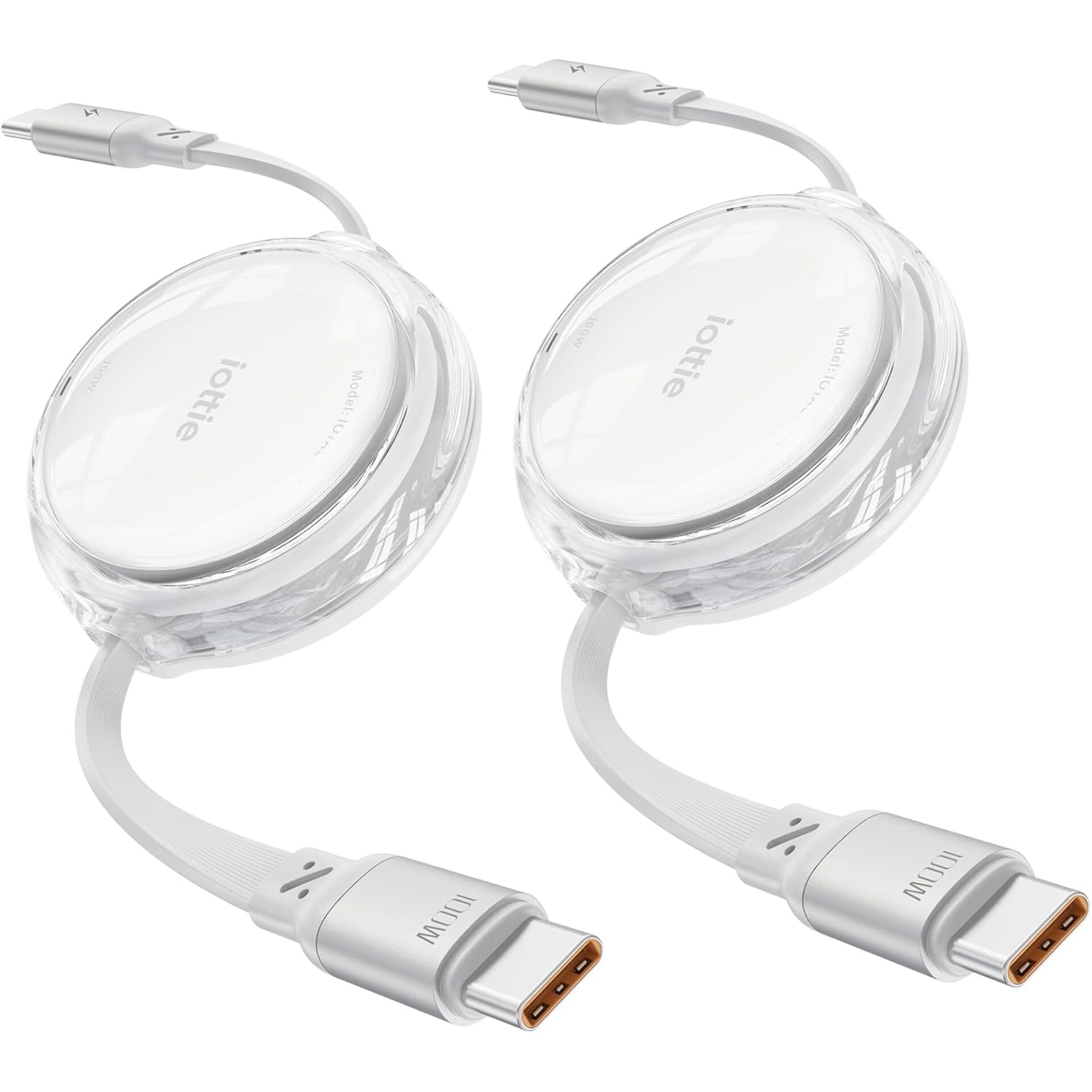 Kopfhörer, Ohrhörer, kabellos, transparent, USB-C