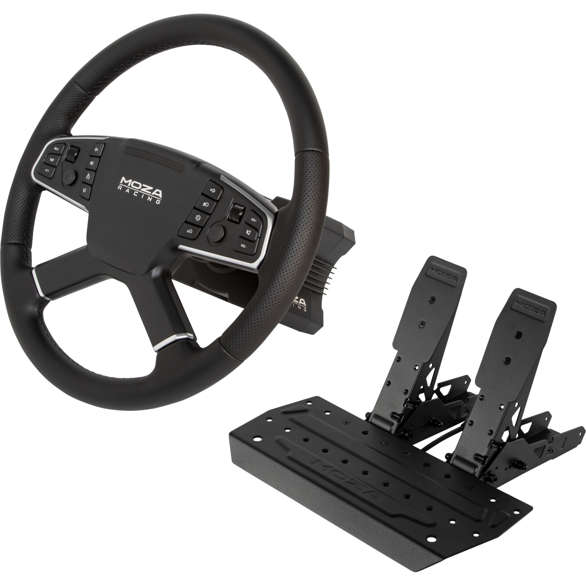 gaming steering wheel, wheel with pedals, sim racing, USB steering wheel, pedal set