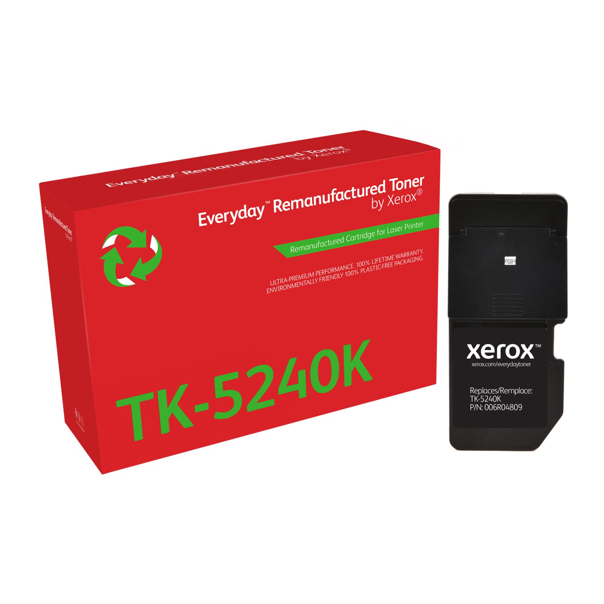 Toner, TK-5240K, Remanufactured, Lasertoner, Kassette