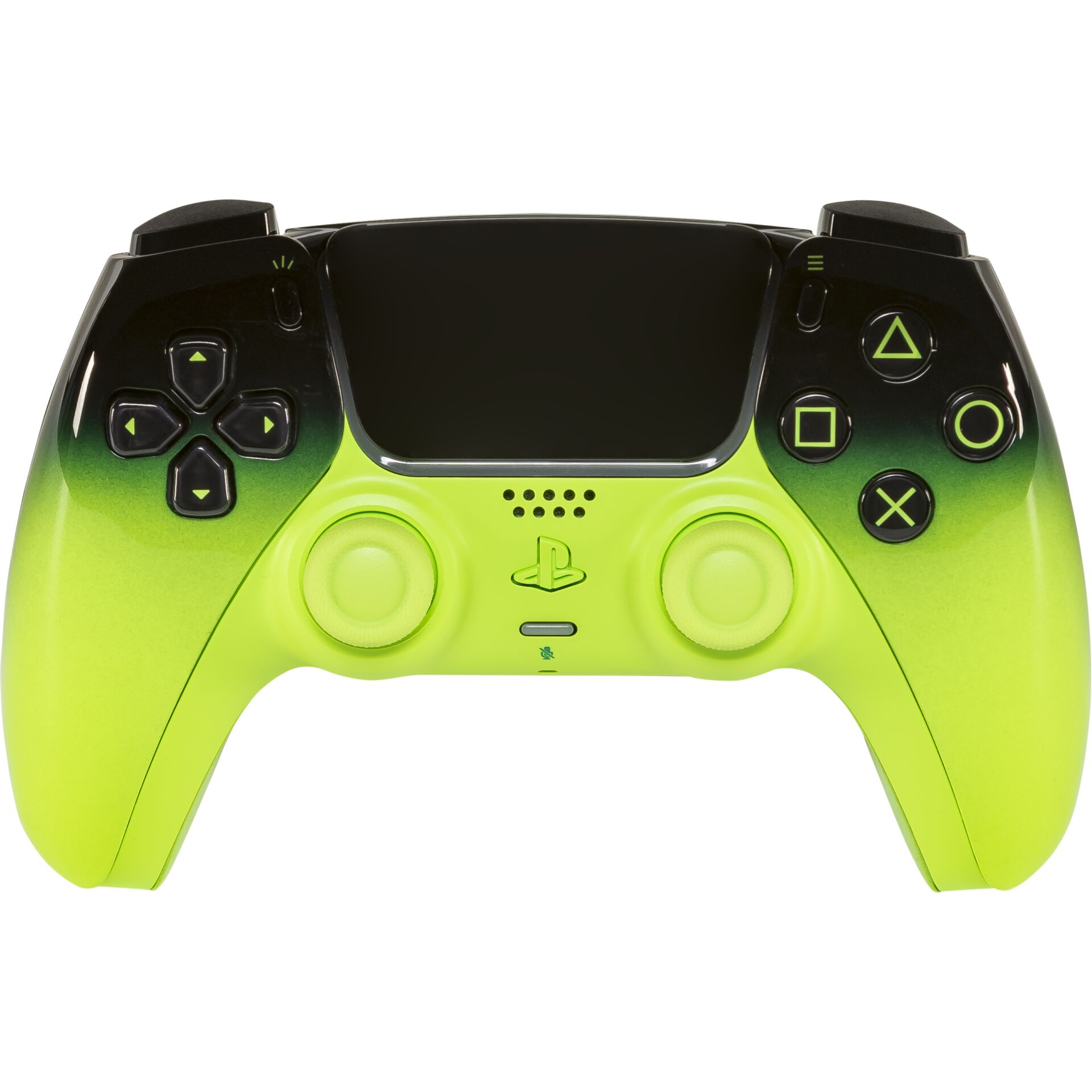 PlayStation-Controller, DualShock-Stil, Neon-Grün, kabellose-Controller, Gaming-Zubehör