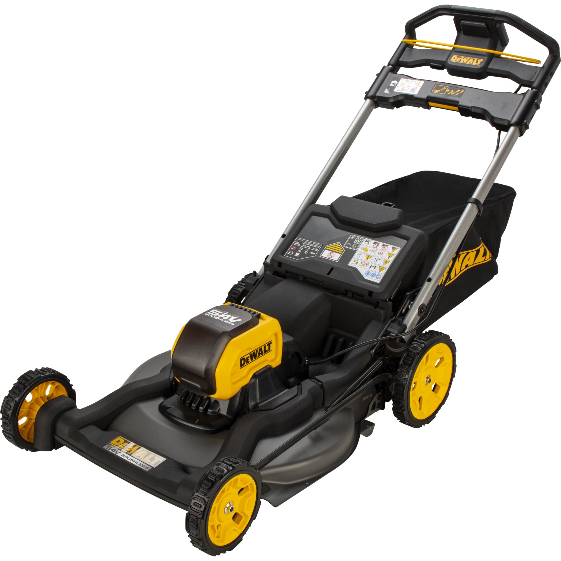 Rasenmäher, Akku-Rasenmäher, DeWalt, Gelb-schwarz, 4-Rad-Antrieb