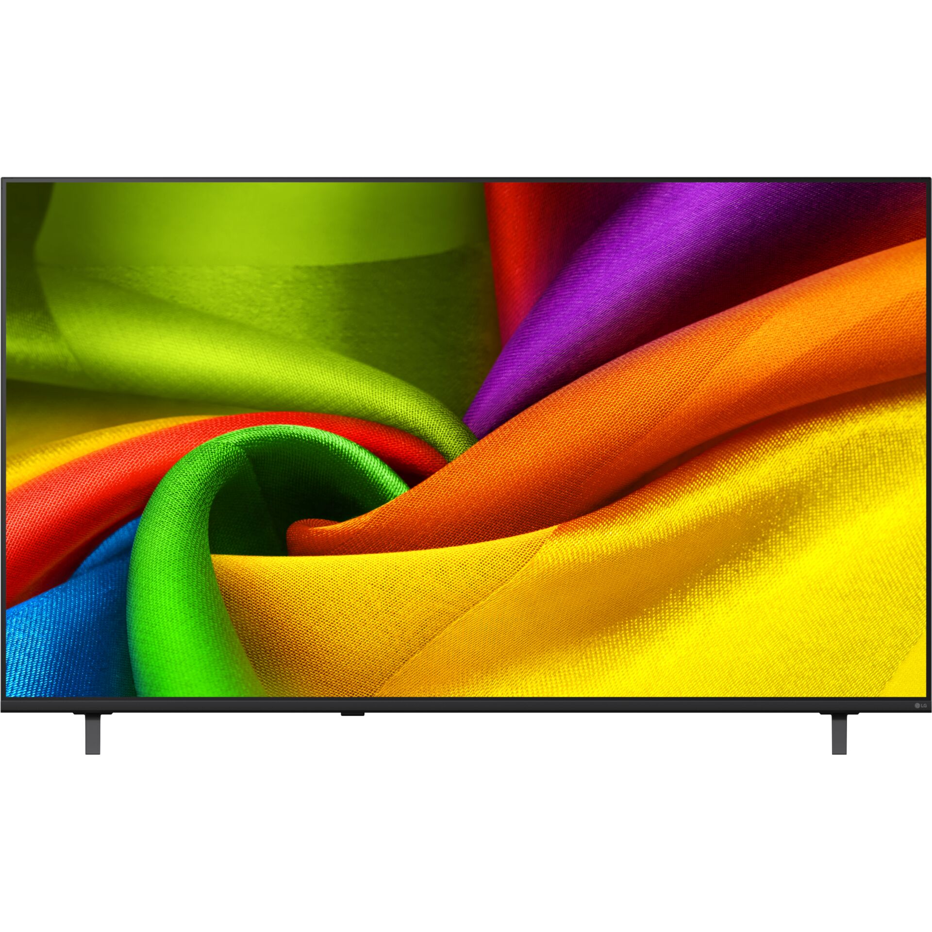 Fernseher, LED, 4K, Flachbildschirm, Buntes Stoffmuster