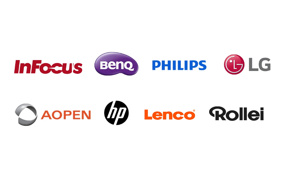 elektronik, monitor, logos, collage, farbig