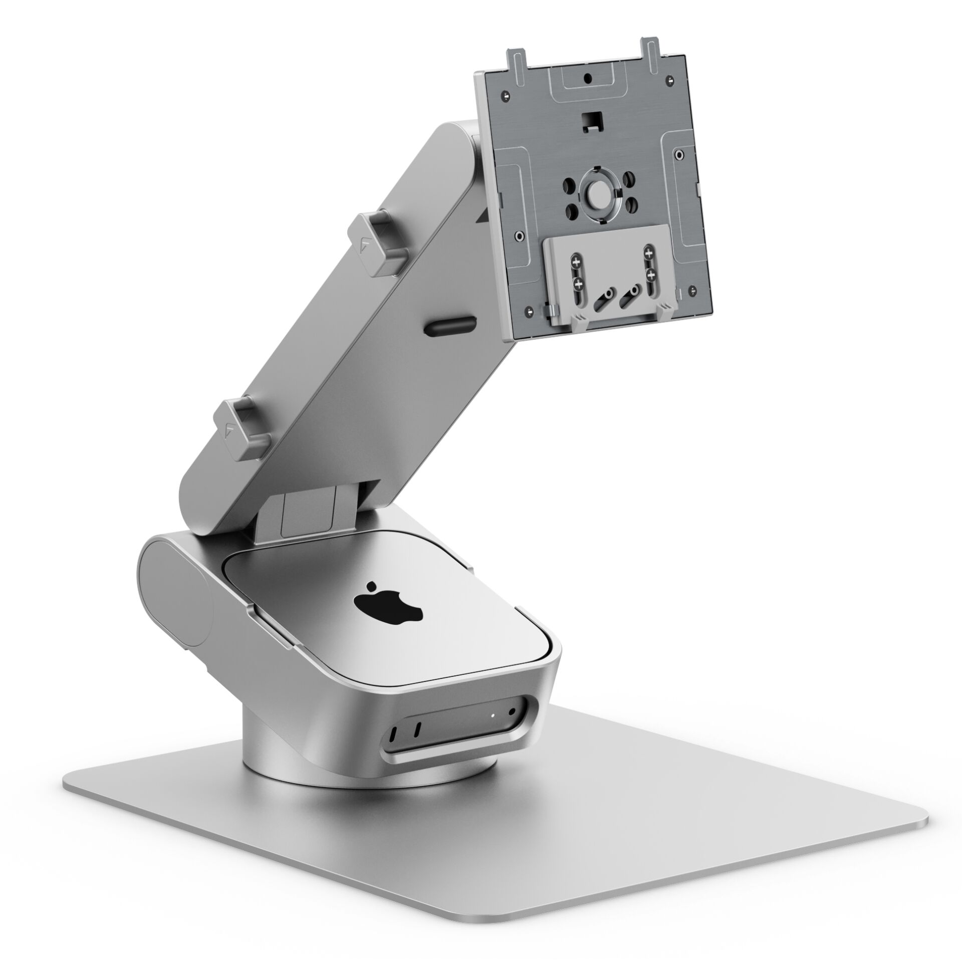 iPhone Dock, Dockstation, verstellbarer Halter, Metall, Silber