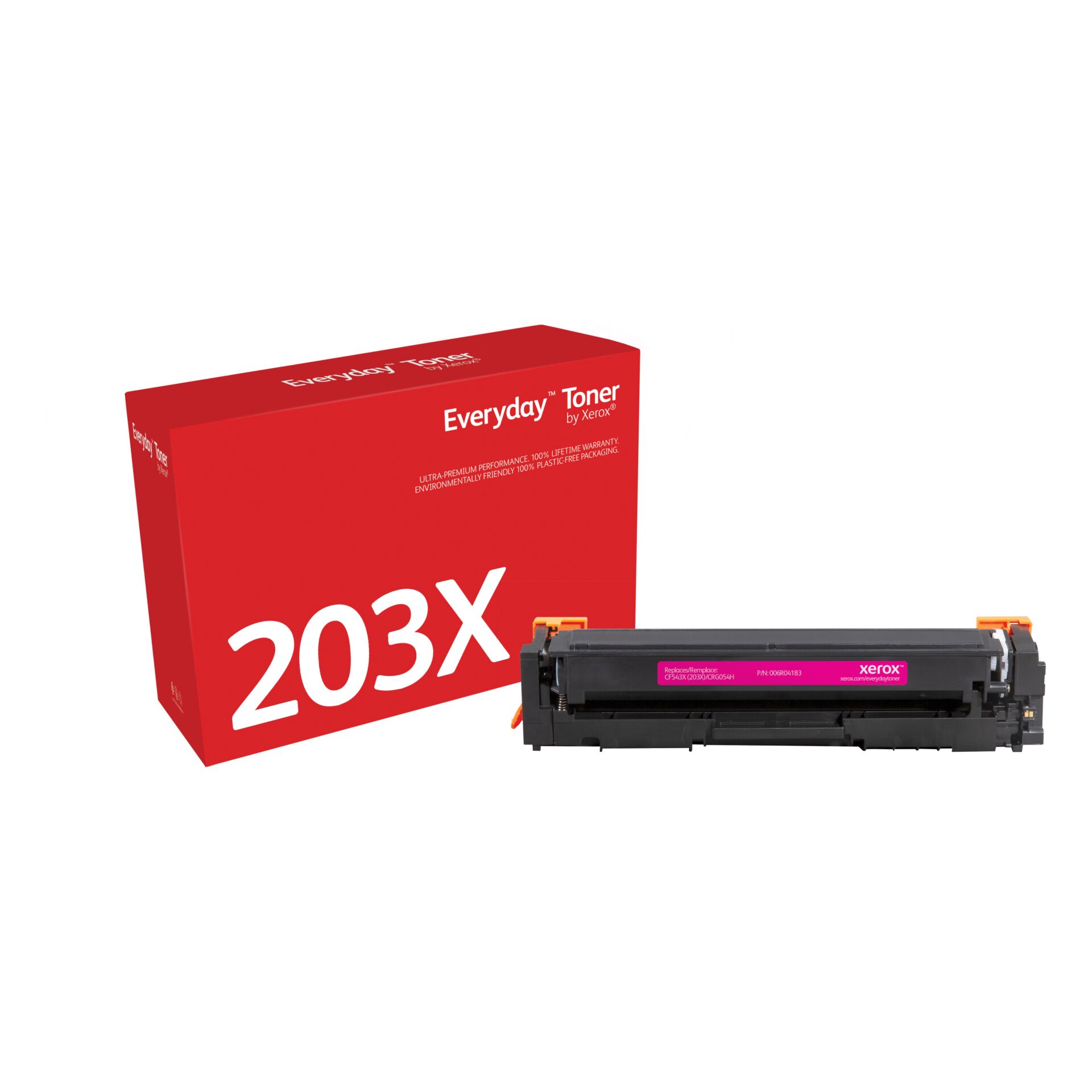 Tonerpatrone, Laserdrucker, Magenta/ pinkes Etikett, Xerox, 203X