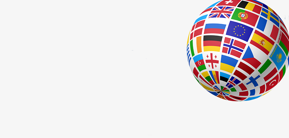 ball, soccer ball, flags, multicolor, sphere