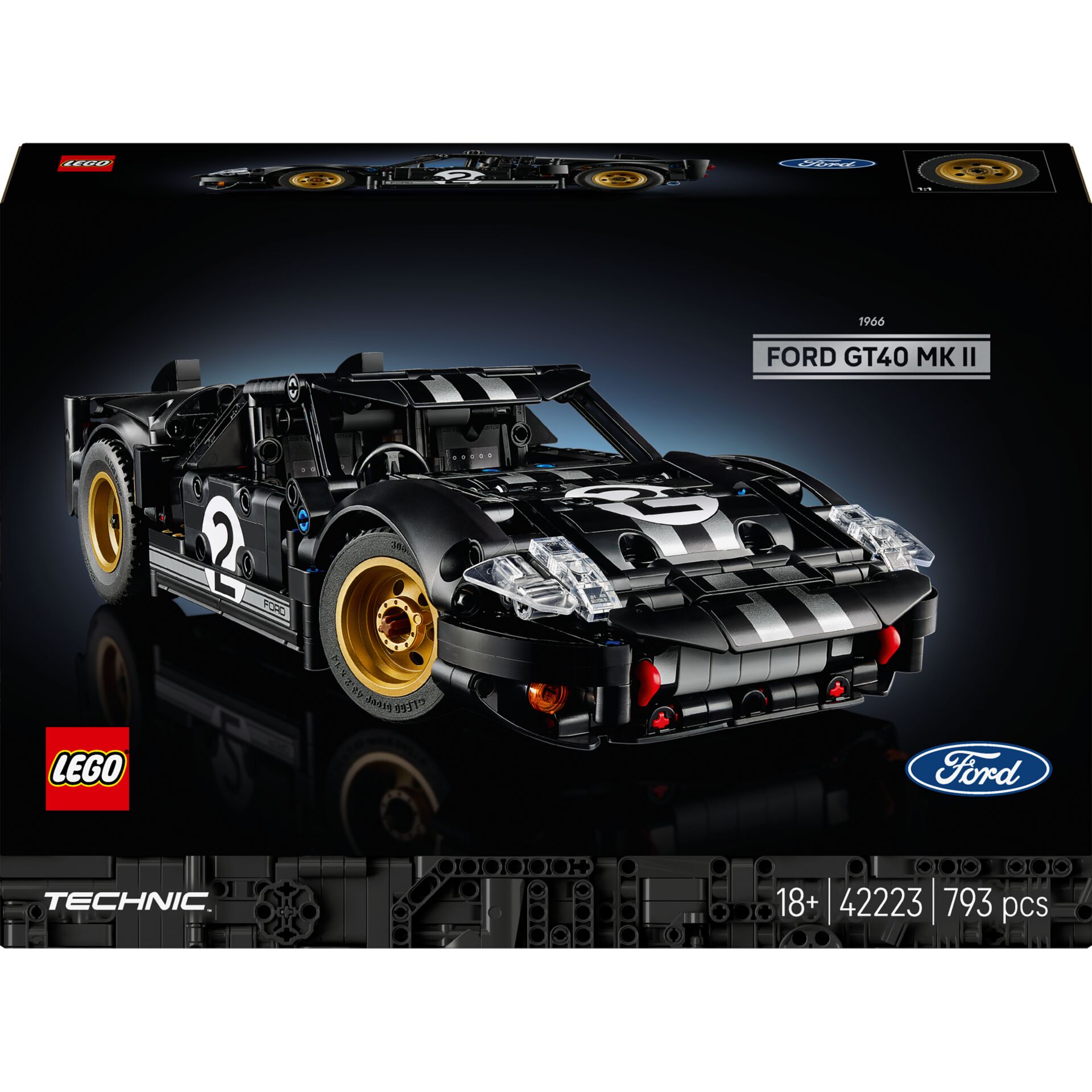 LEGO, Ford GT40, Modellauto, Technic, Bausatz