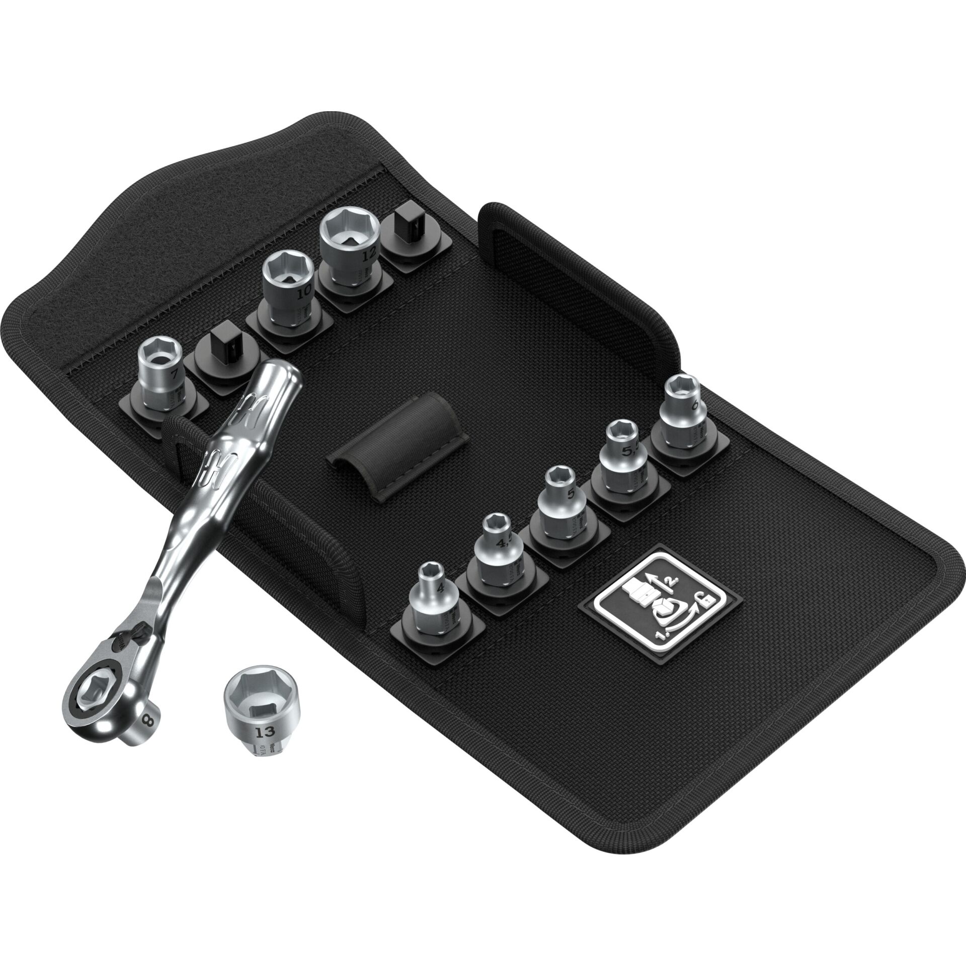 Ratsche, Torx, Steckschlüssel, Set, Hülle