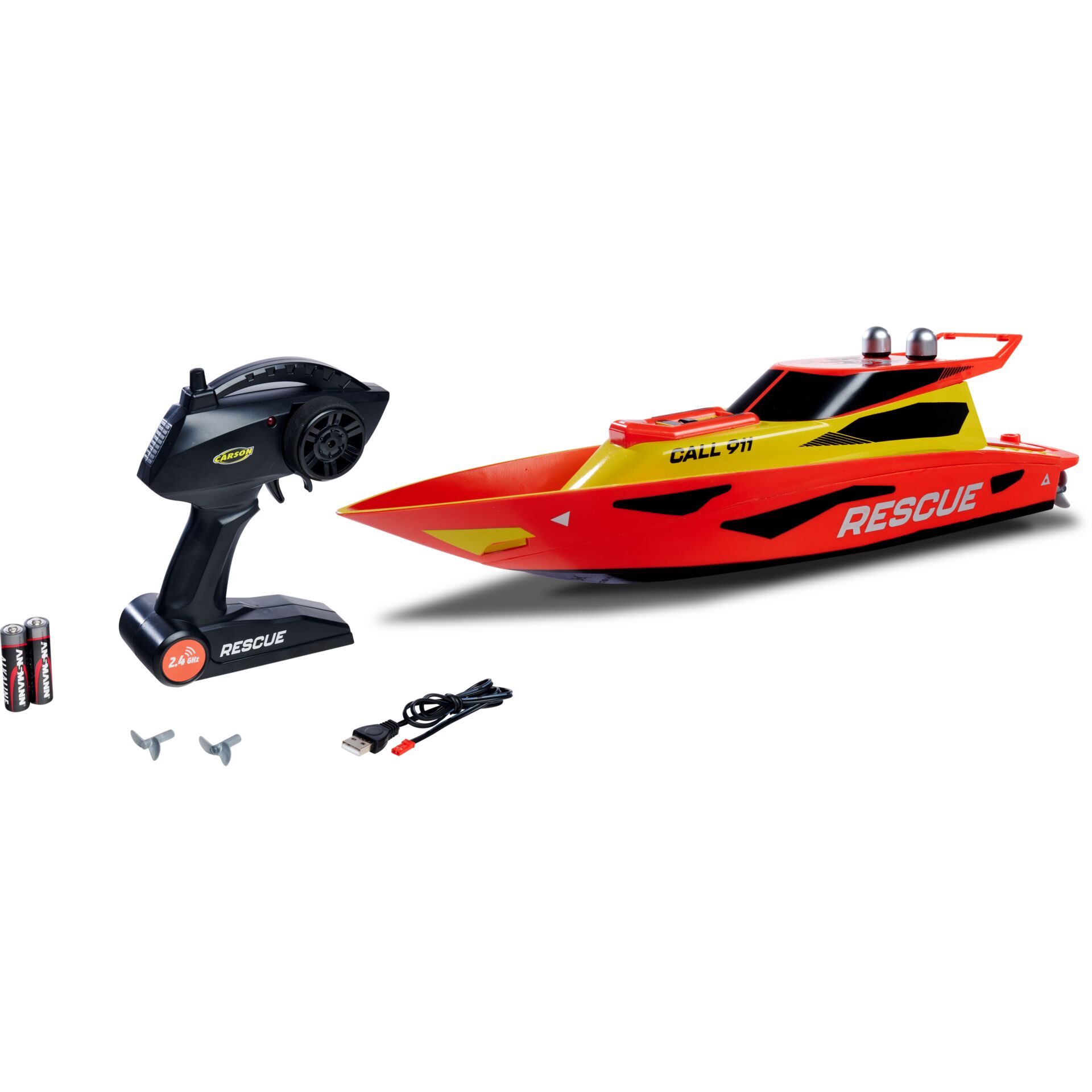 Rettungsboot, Ferngesteuertes Boot, Remote-Control Boat, Batterien, Ladegerät