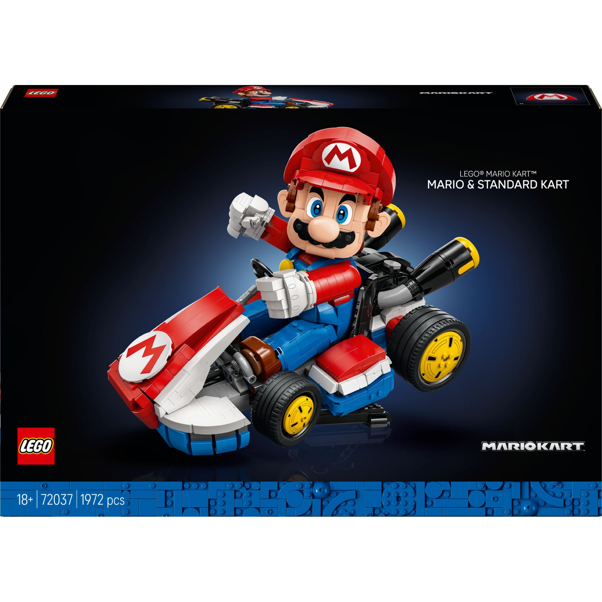 LEGO, Mario Kart, Go-Kart, Rot Blau Gelb