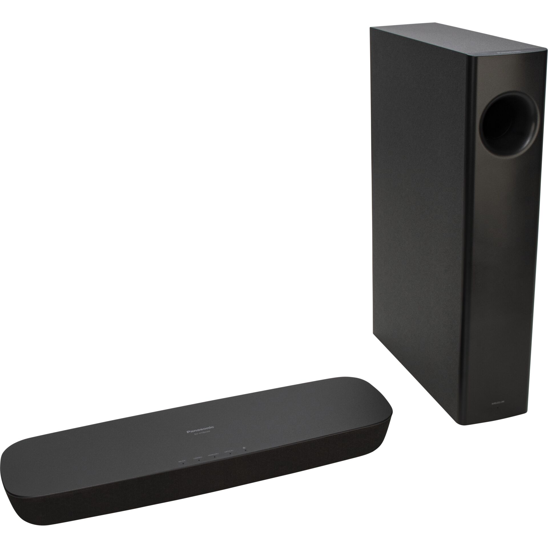 TV-Soundbar, Lautsprecher, Kabelloser Subwoofer?, 2.0-System, Schwarz