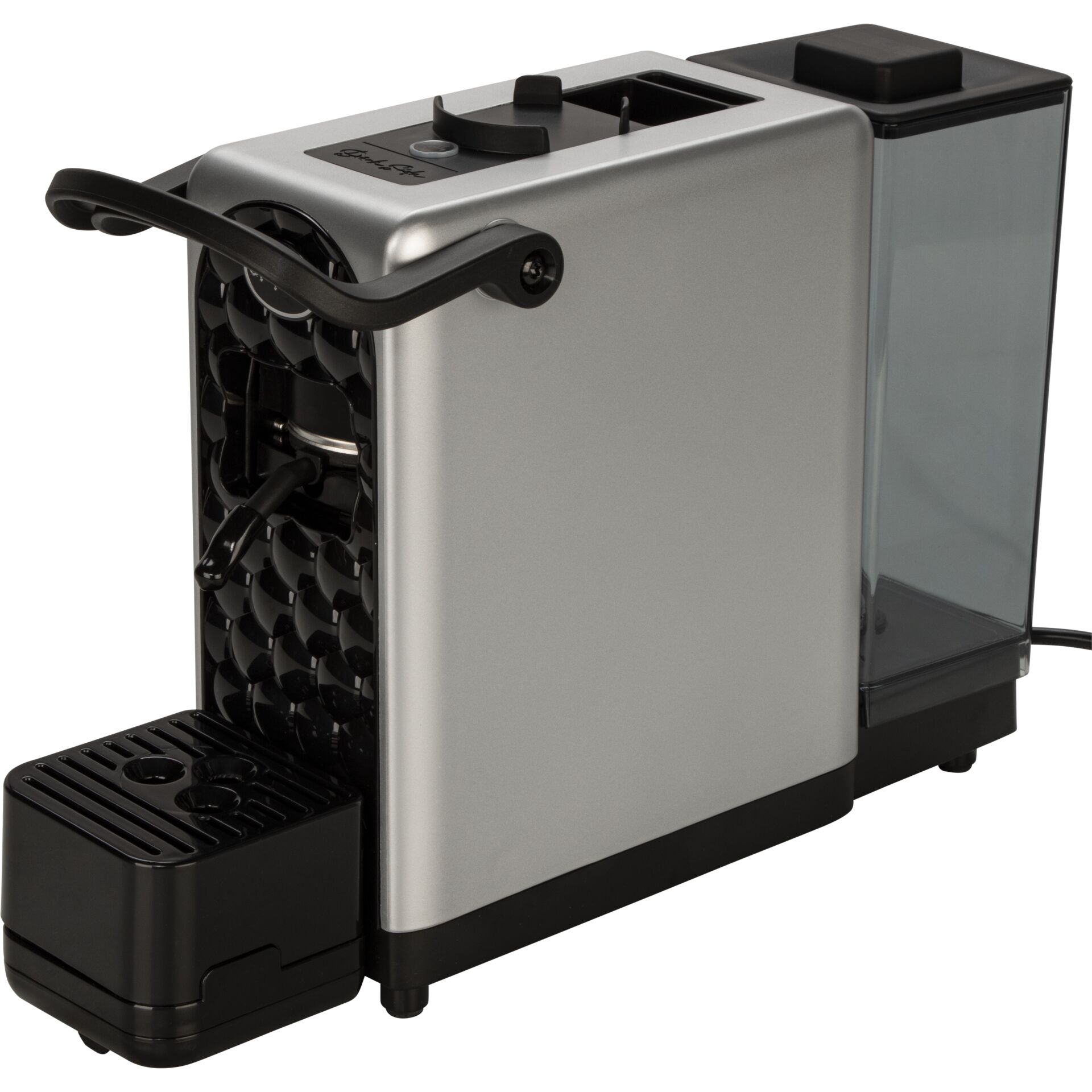 Kaffeemaschine, Espresso, Kapselmaschine, Silber, Kaffeeausgabe