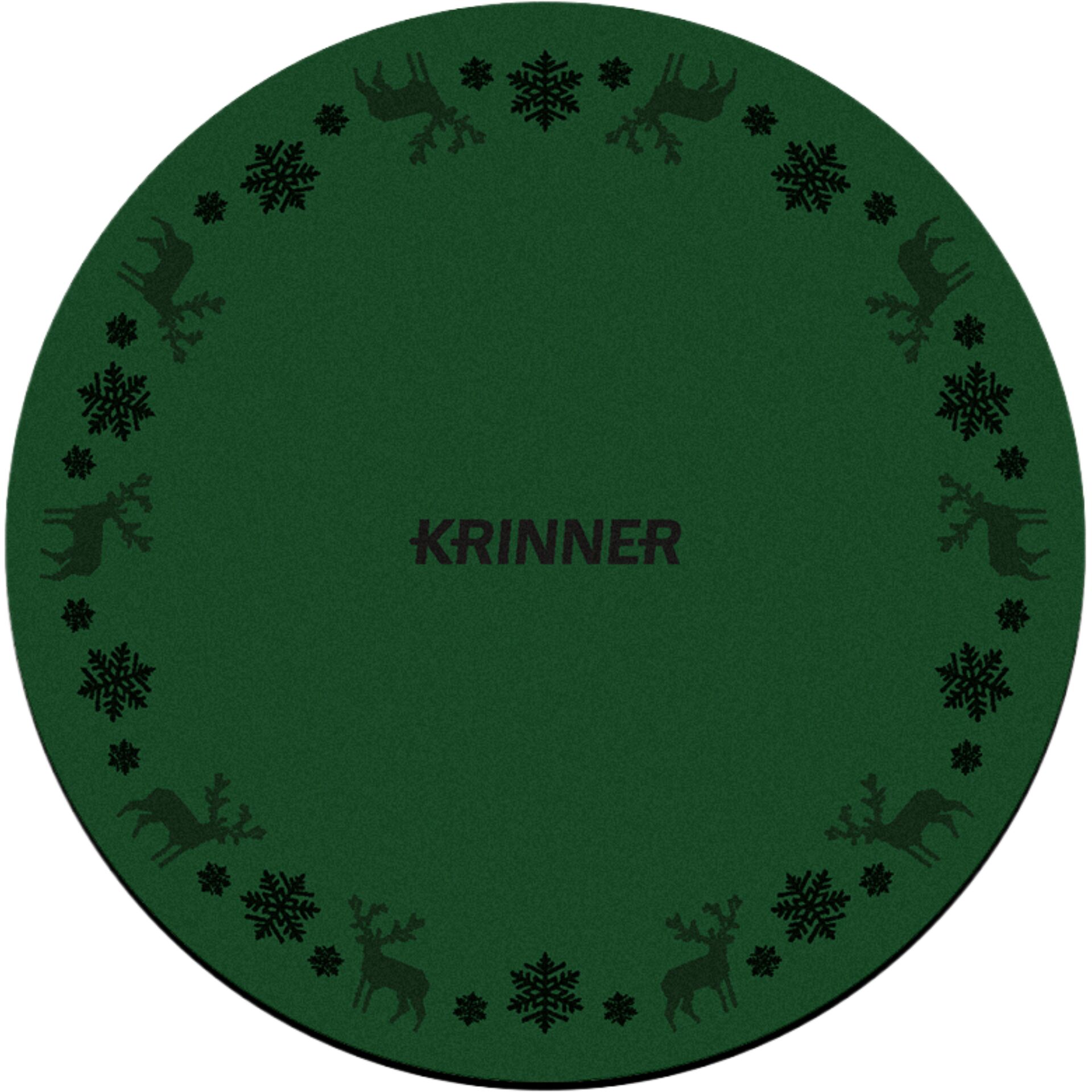 rund, grün, Schneeflocke, hirsch, muster