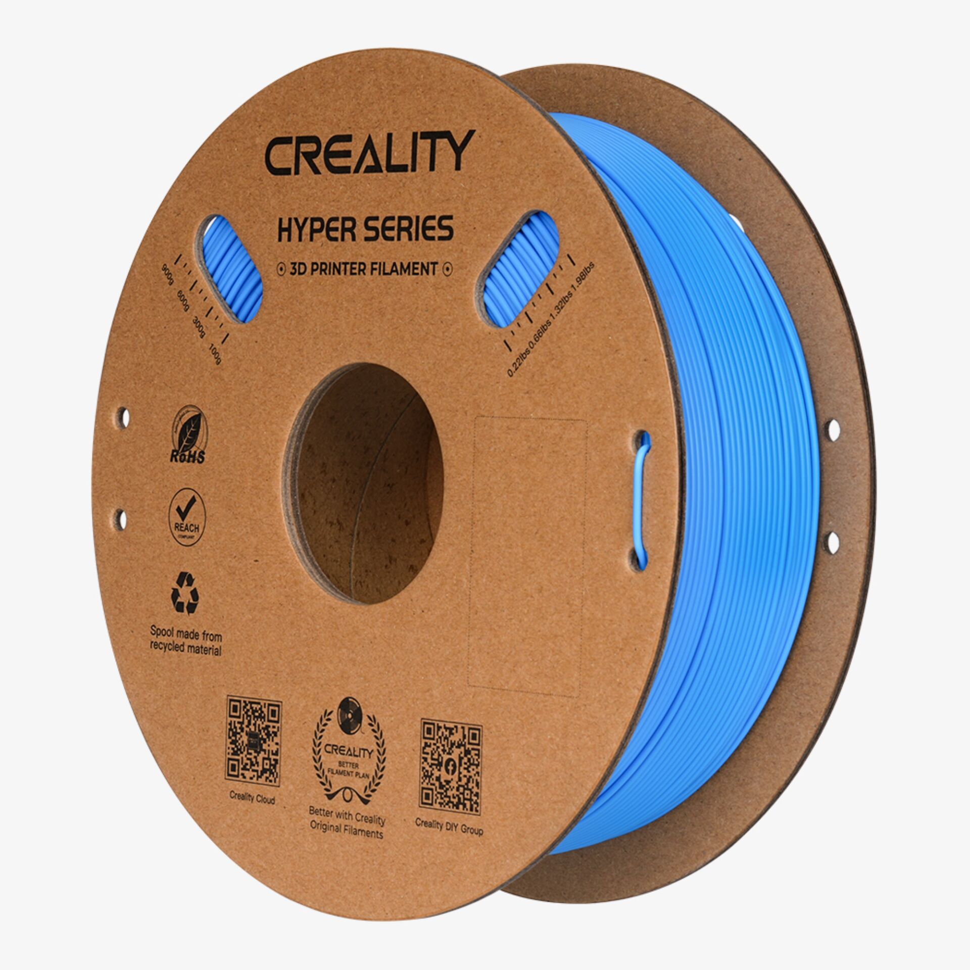 3D-Druck-Filament, Filament-Spule, Hyper Series, PLA-ähnlich, Blau